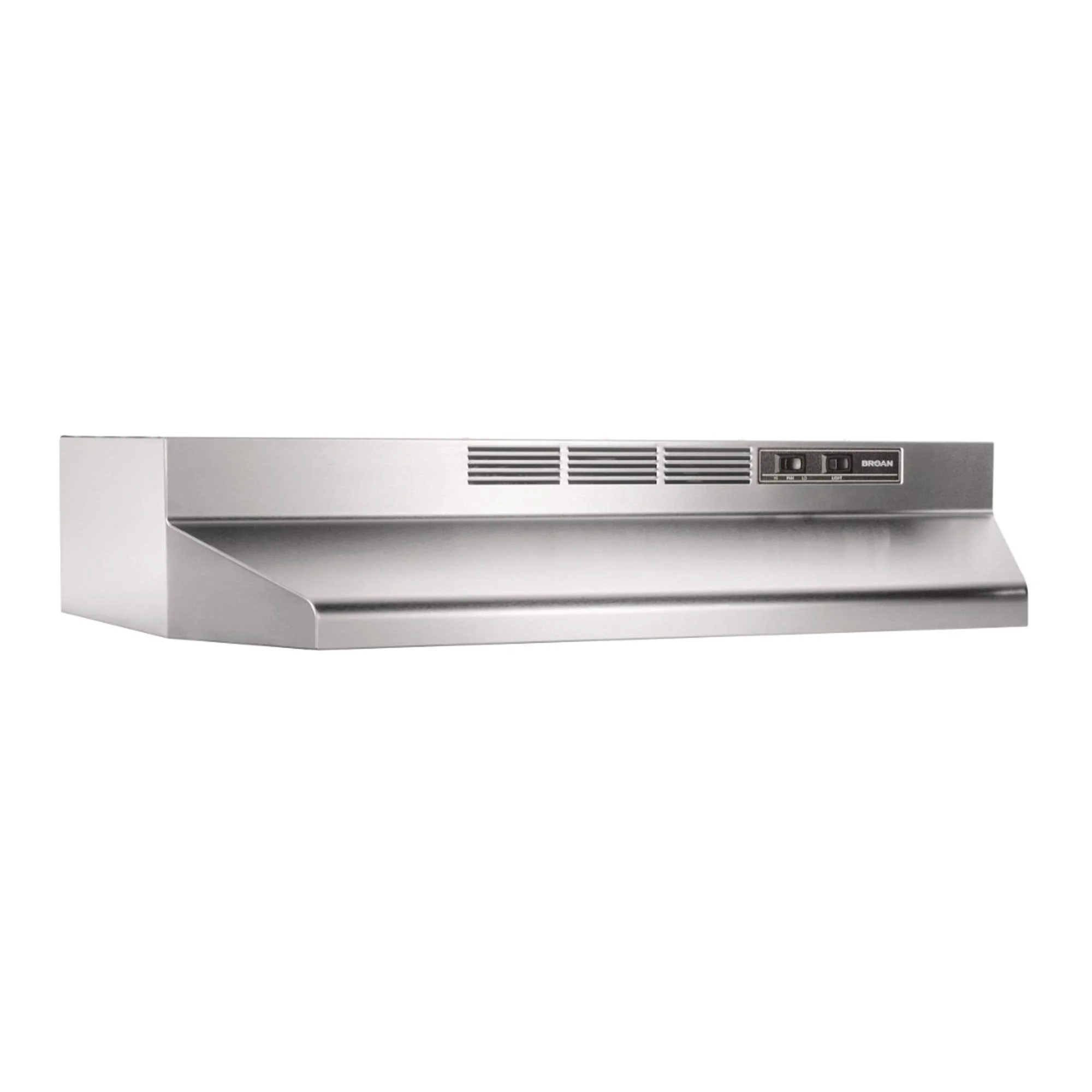 Broan-NuTone 413004 Non-Ducted Ductless Range Hood with Lights Exhaust Fan for Under Cabinet, 30-Inch, Stainless Steel product image
