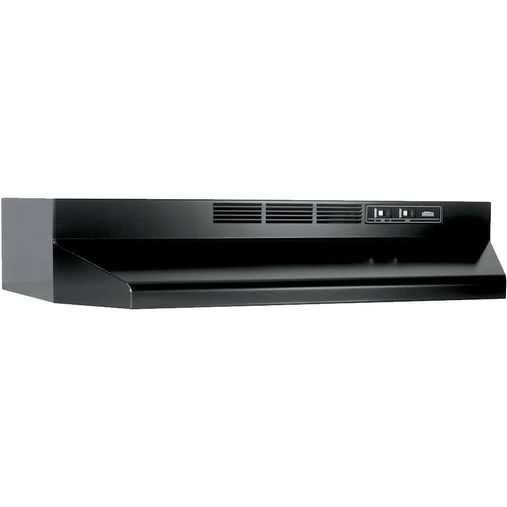 Broan-NuTone 413023 Ductless Range Hood Insert with Light, Exhaust Fan for Under Cabinet, 30-Inch, Black product image