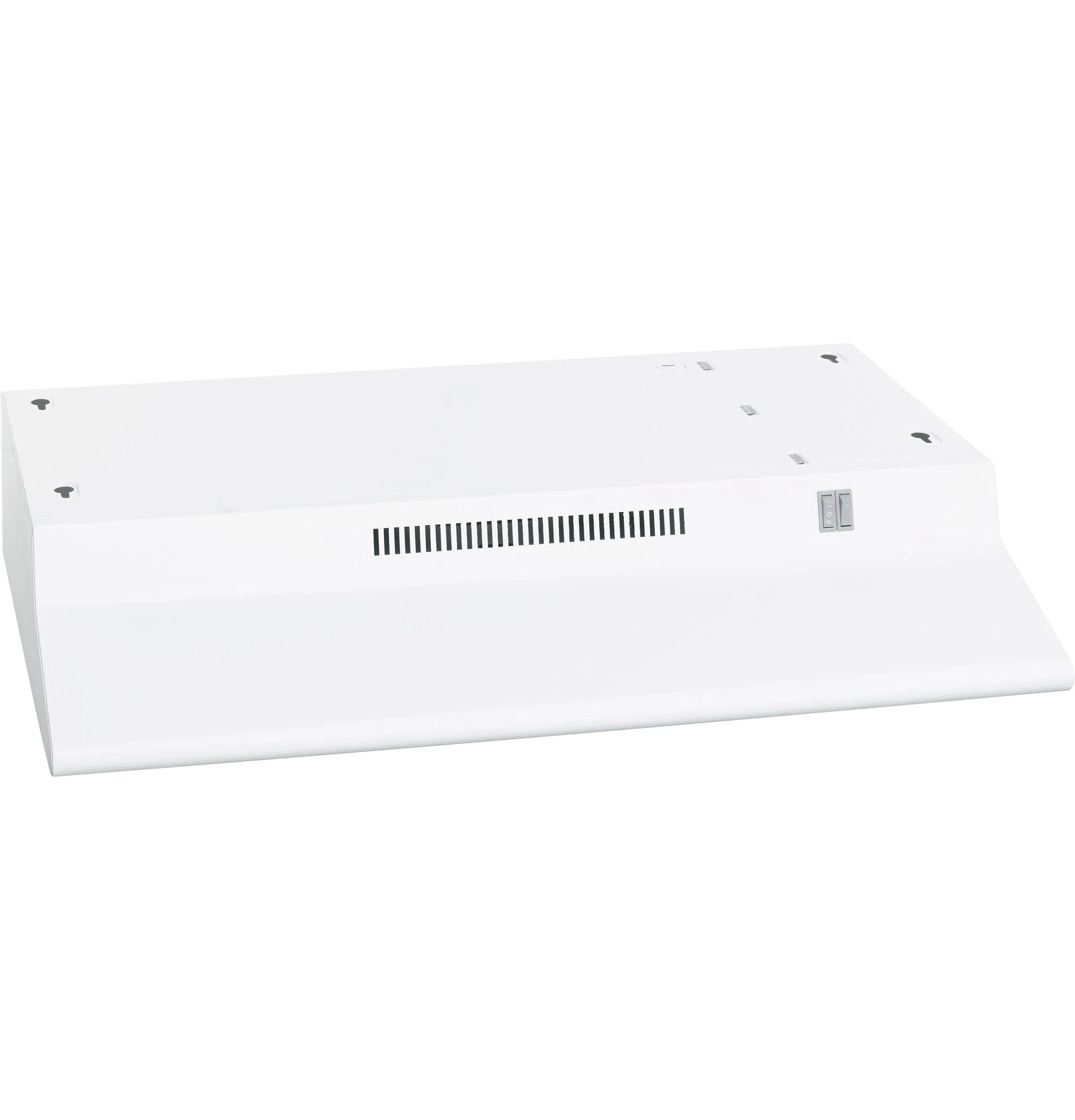 GE Under Cabinet Range Hood | 30-Inch Kitchen Exhaust Fan with 2 Speeds, Cooktop Lighting & Included Filter | Kitchen Essentials | Top or Rear Exhaust Capability | Non-Vented | 170 CFM | White product image