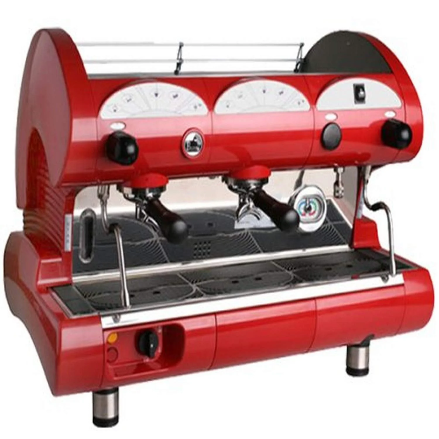 La Pavoni Bar-Star 2V-R 2-Group Volumetric Commercial Espresso Machine, 14L Boiler Water Capacity, Red product image
