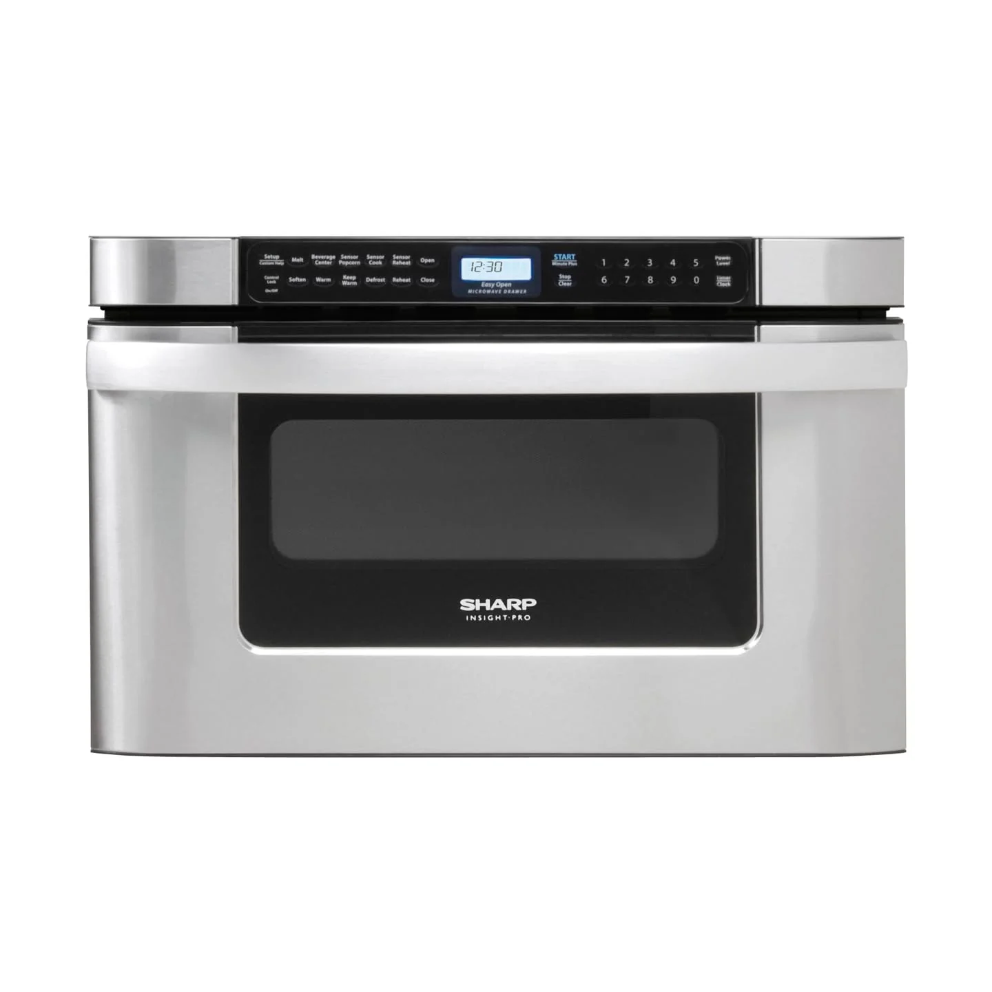 SHARP KB6524PSY Microwave Drawer Oven, 24-inch, 1.2 Cubic Feet, 950 Watt, Angled Touch Control Panel, Stainless Steel product image