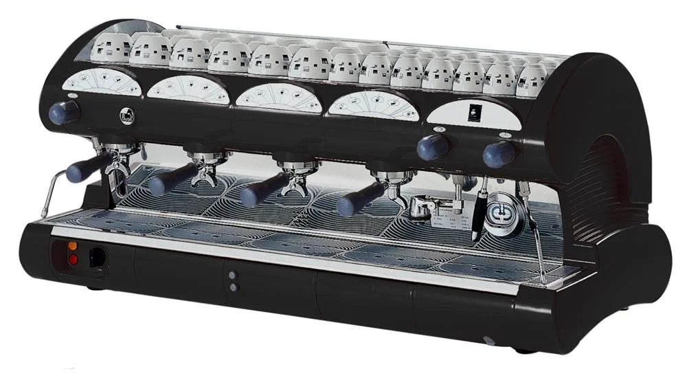 Commercial Volumetric Espresso Machine 4 Groups & 2 Steam Wands Black product image