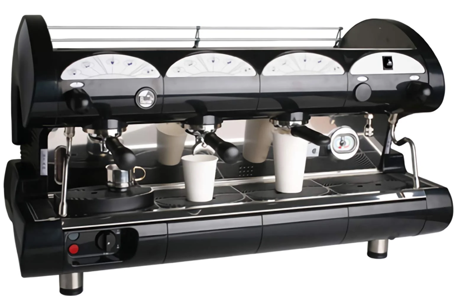 Commercial Volumetric Espresso Machine 3 Groups & 2 Steam Wands Black product image