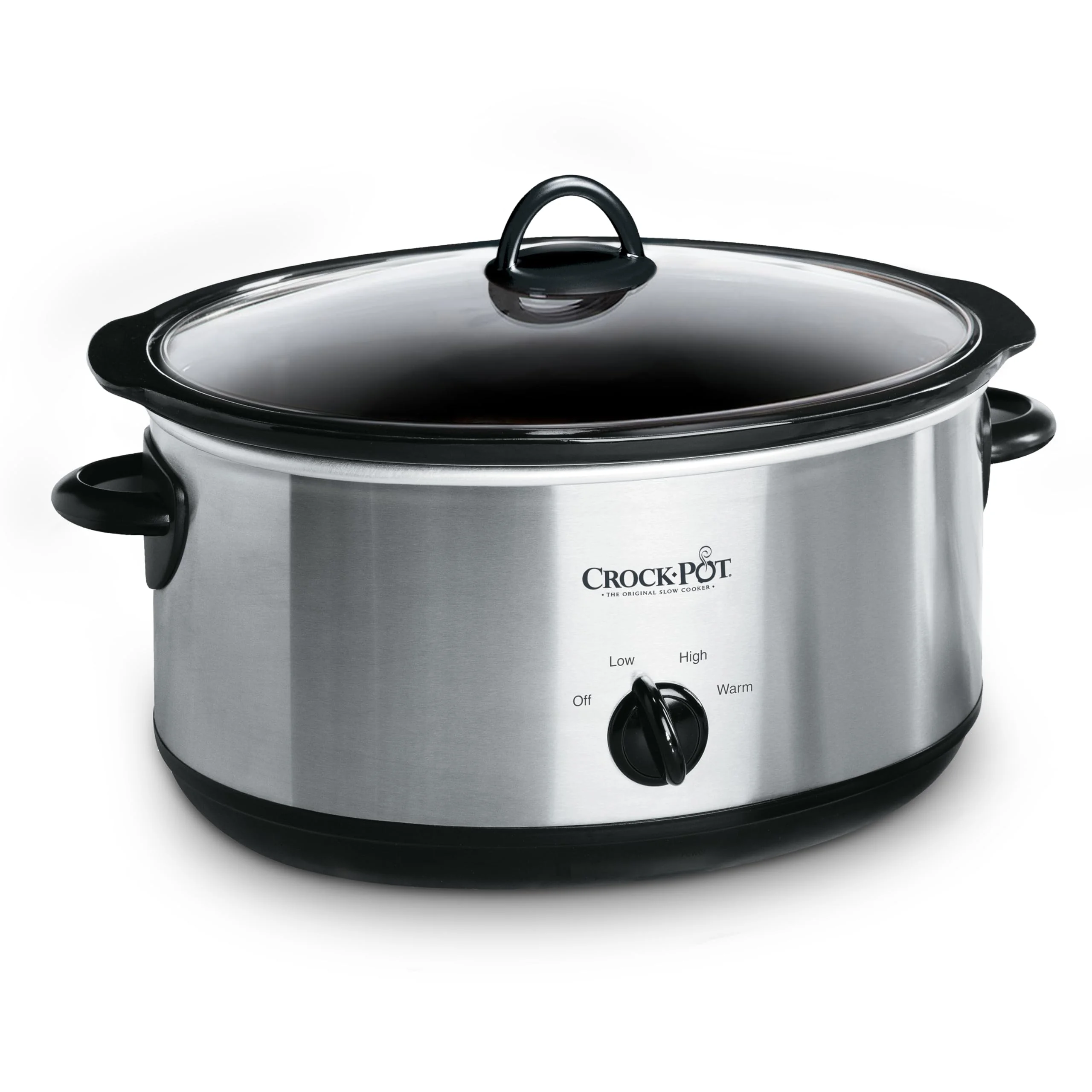 Crock-Pot 7 Quart Oval Manual Slow Cooker, Stainless Steel SCV700-S-BR, Versatile Cookware for Large Families or Entertaining product image