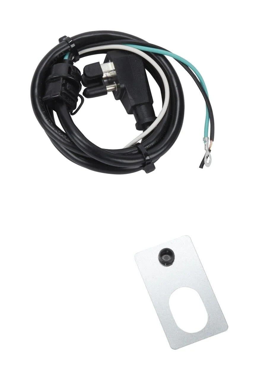 Whirlpool HOODPT3 Genuine OEM Power Cord For Range Hoods, 4 Feet Black Accessory – Replaces 887961, HOODPT2R, W10831110 product image