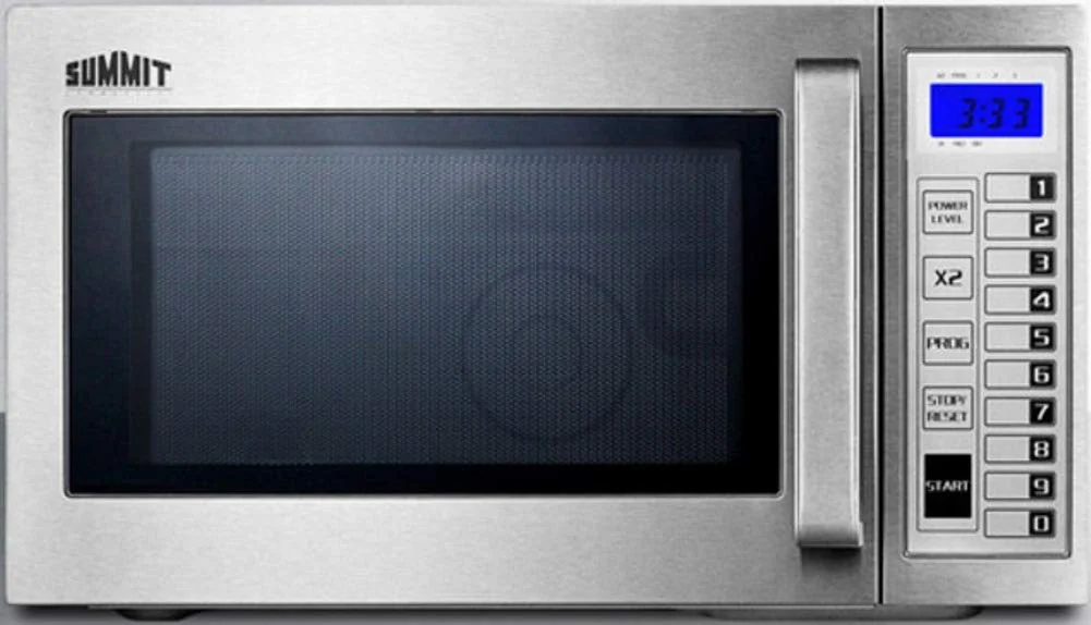 Summit 21” Microwave, 0.9 cu.ft., Countertop Microwave, Commercial Microwave Oven, Stainless Steel- SCM1000SS product image