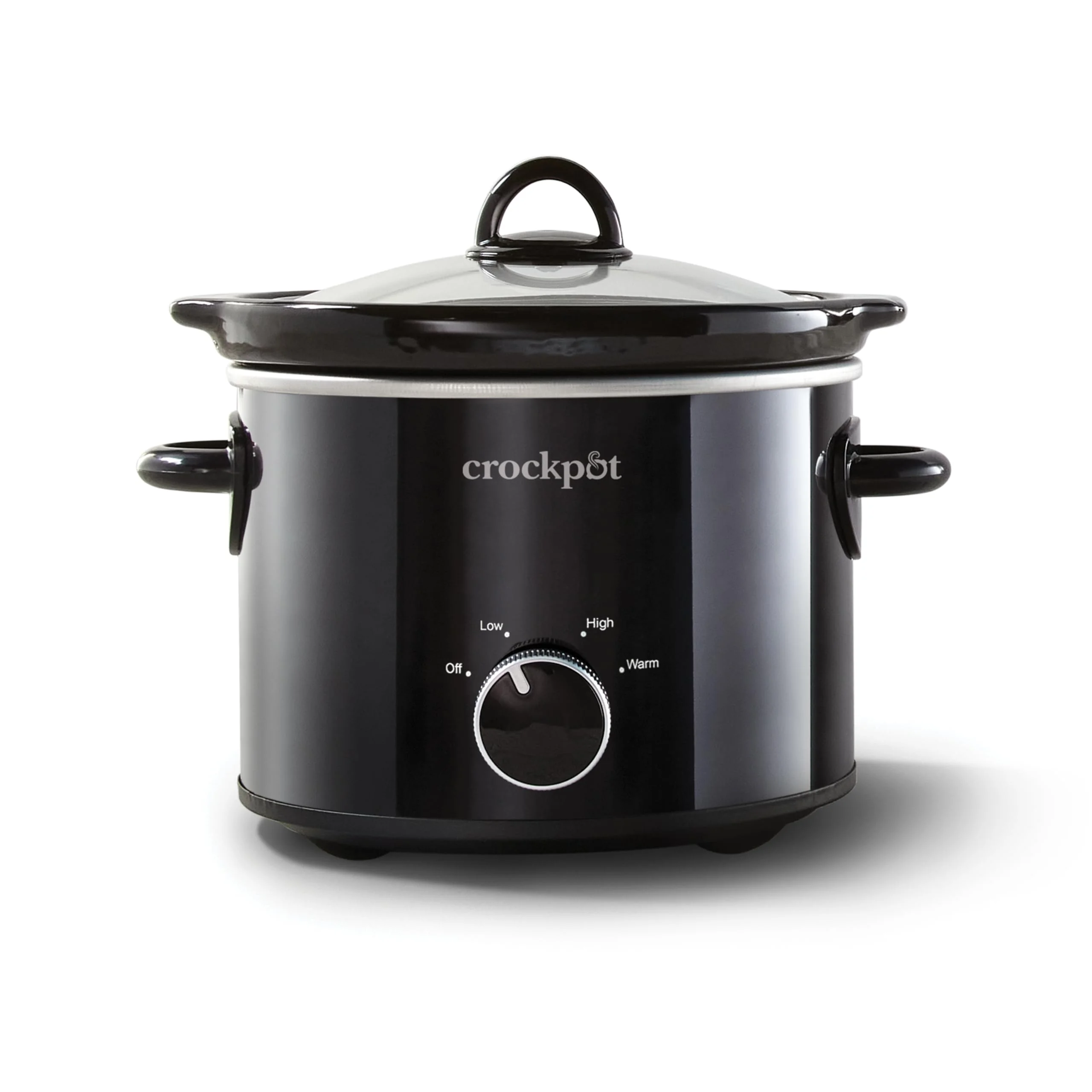 Crock-Pot 2-Quart Manual Slow Cooker, Feeds 2+ People, Great for Small Meals, Dips, & Sides; Removable Stoneware is Oven & Dishwasher Safe, Black product image