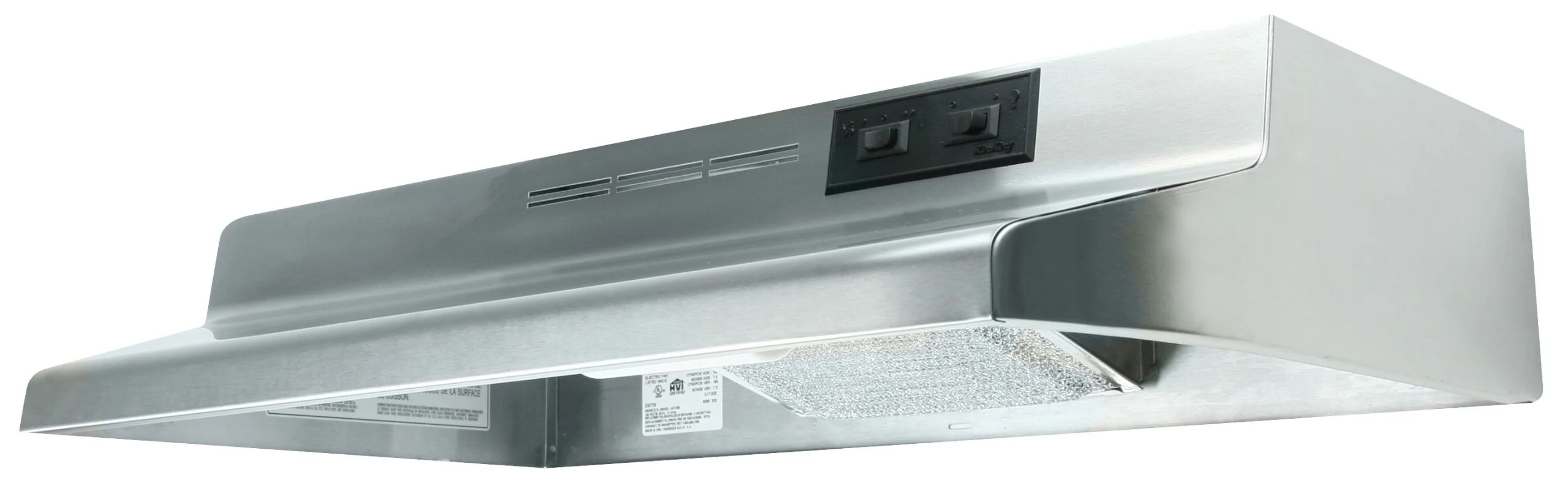 Air King ESDQ1368 Energy Star Qualified Under Cabinet Range Hood with 3-Speed Blower and 270-Cfm, 4.0-Sones, 36-Inch Wide, Stainless Steel Finish product image
