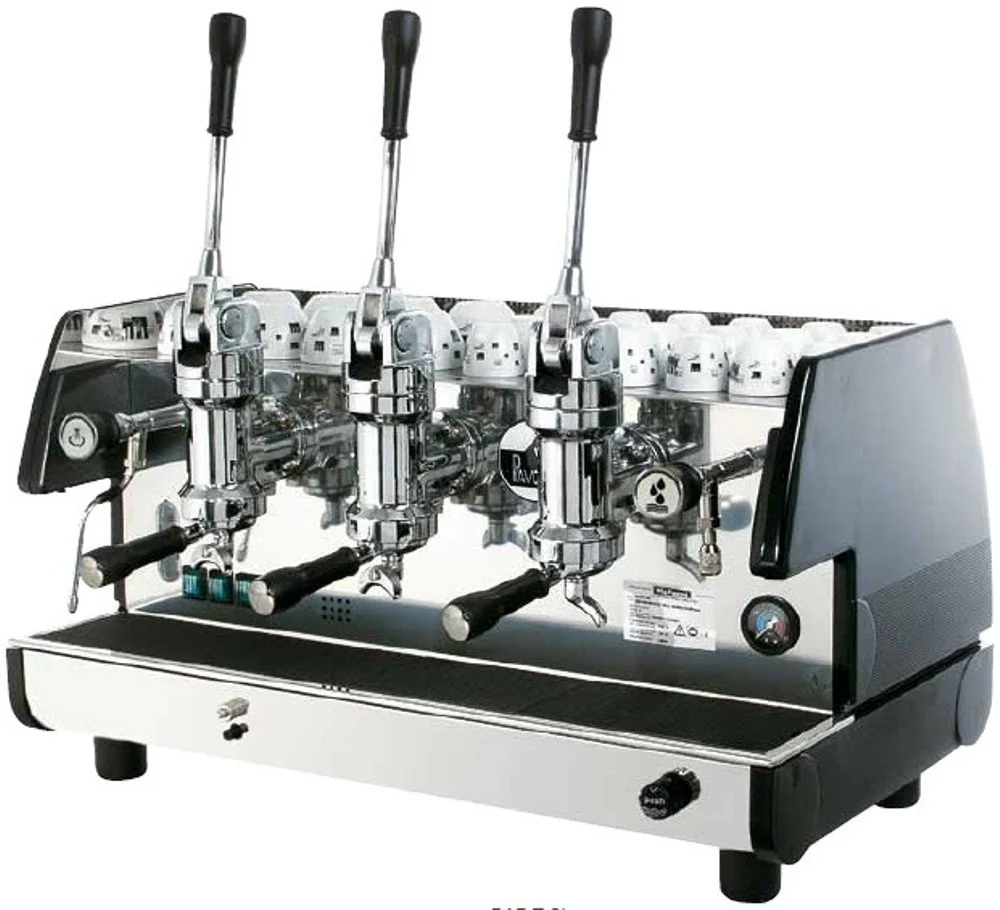 La Pavoni Bar T 3L-B Lever Espresso Machine with Chromed Brass Group, Golden Black, 22.5L Boiler, Manual Boiler Water Charge, Manometer Control product image