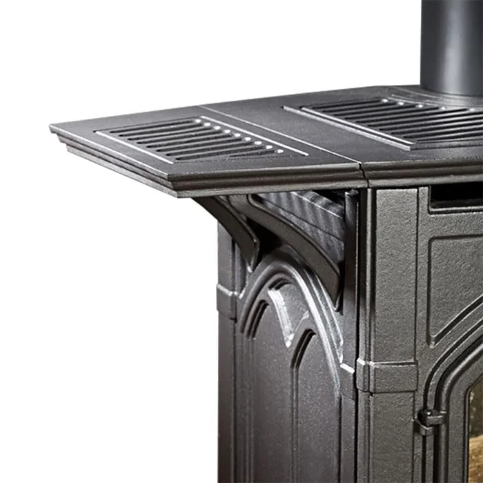 Heritage Cast Iron Stove Left and Right Shelf Kit CSKF - Matte Black product image