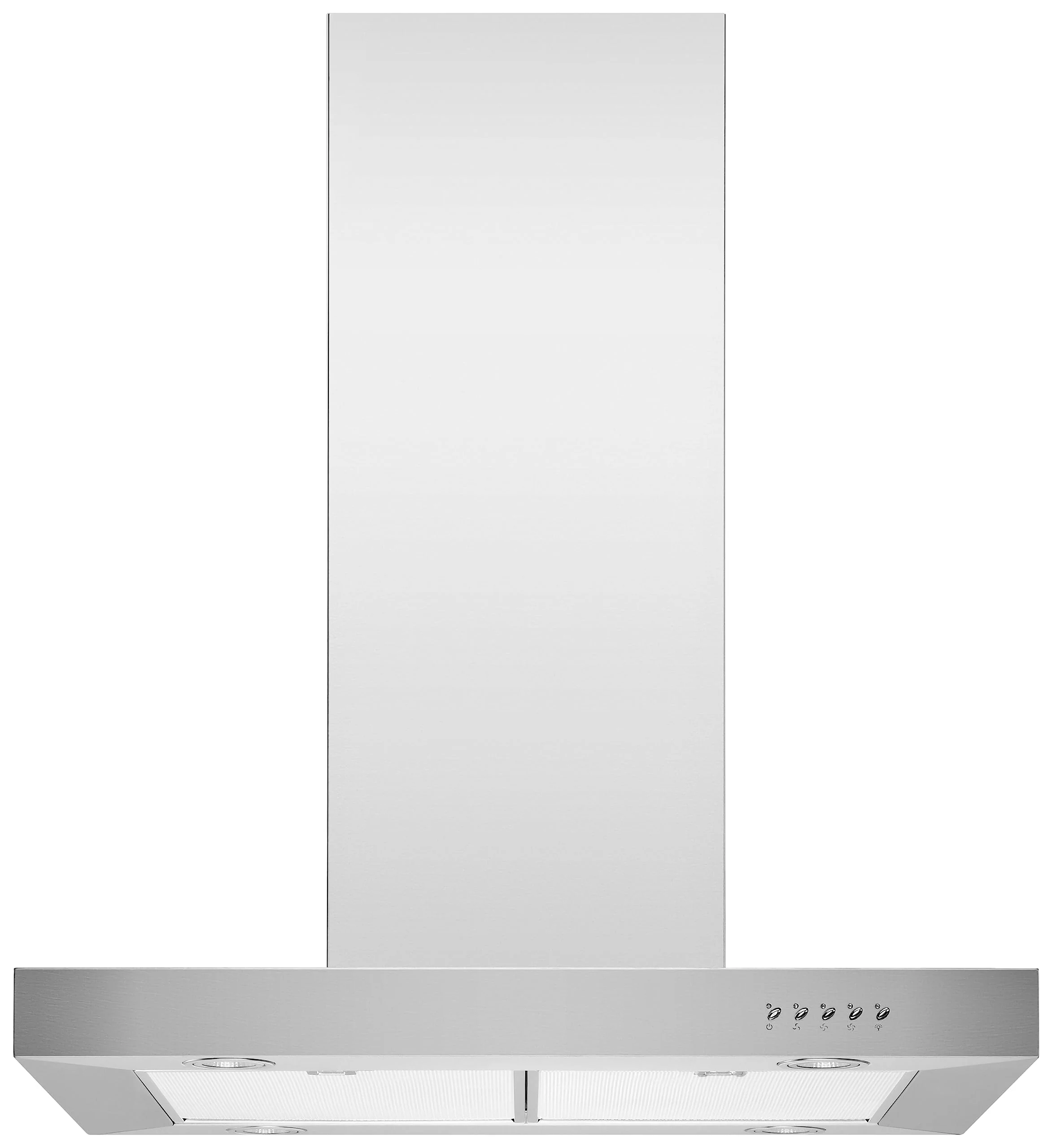 Blue Ocean RH02I 30 inch 760 CFM Stainless Steel Island Mount Kitchen Range Hood | Over Stove Vent with LED Lights | Convertible Duct 30 inch flat product image