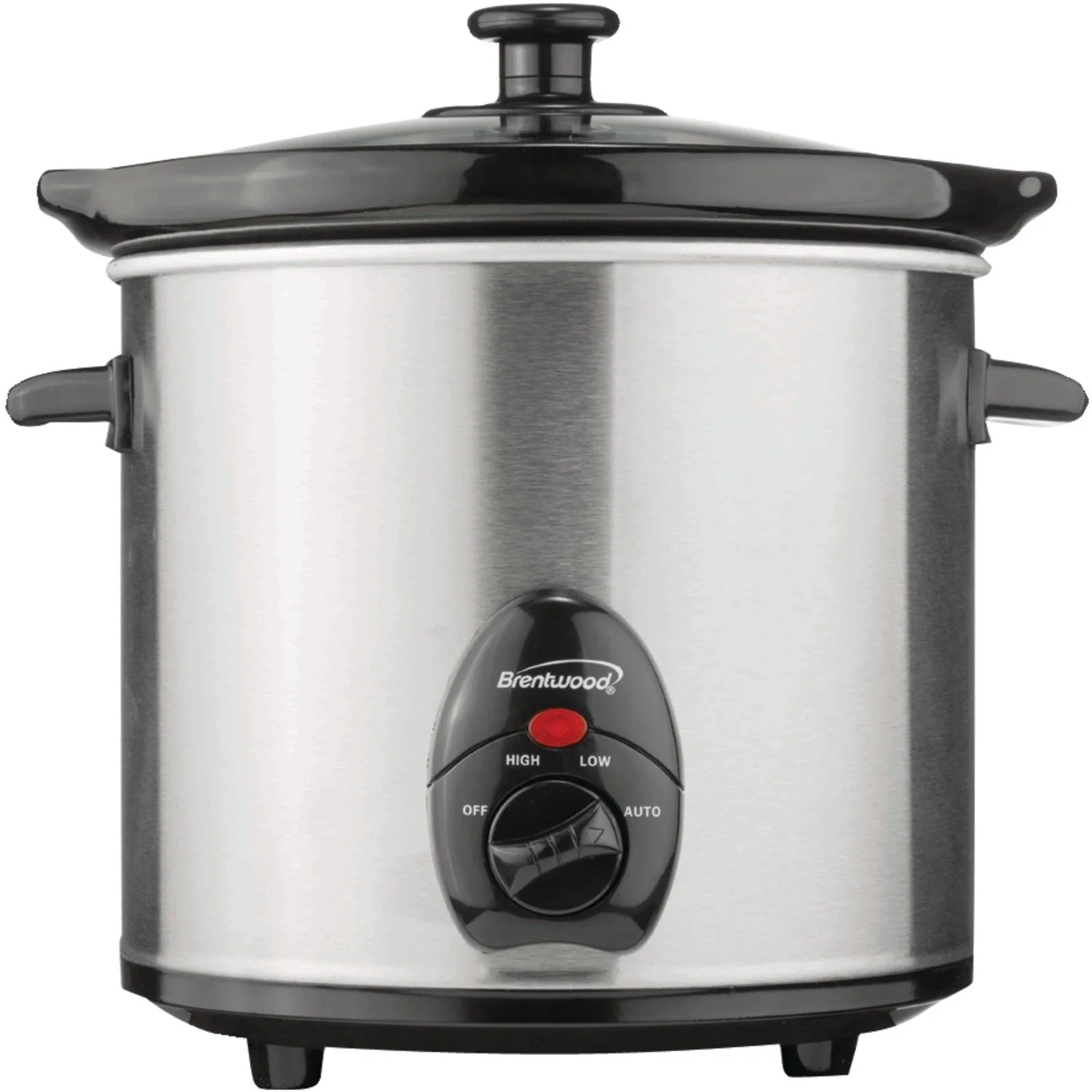 Brentwood SC-130S Slow Cooker Stainless Steel Body, 3-Quart product image