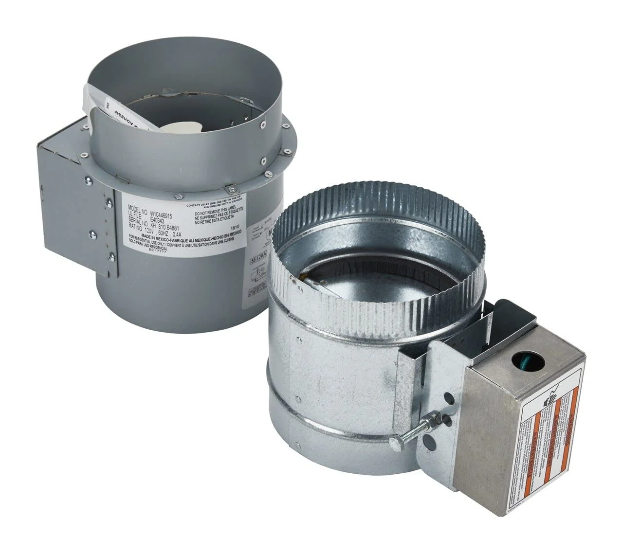 Whirlpool W10446915 Genuine OEM Air Kit For Range Hoods – Replaces 2210444, AH3506111, EA3506111, PS3506111 product image