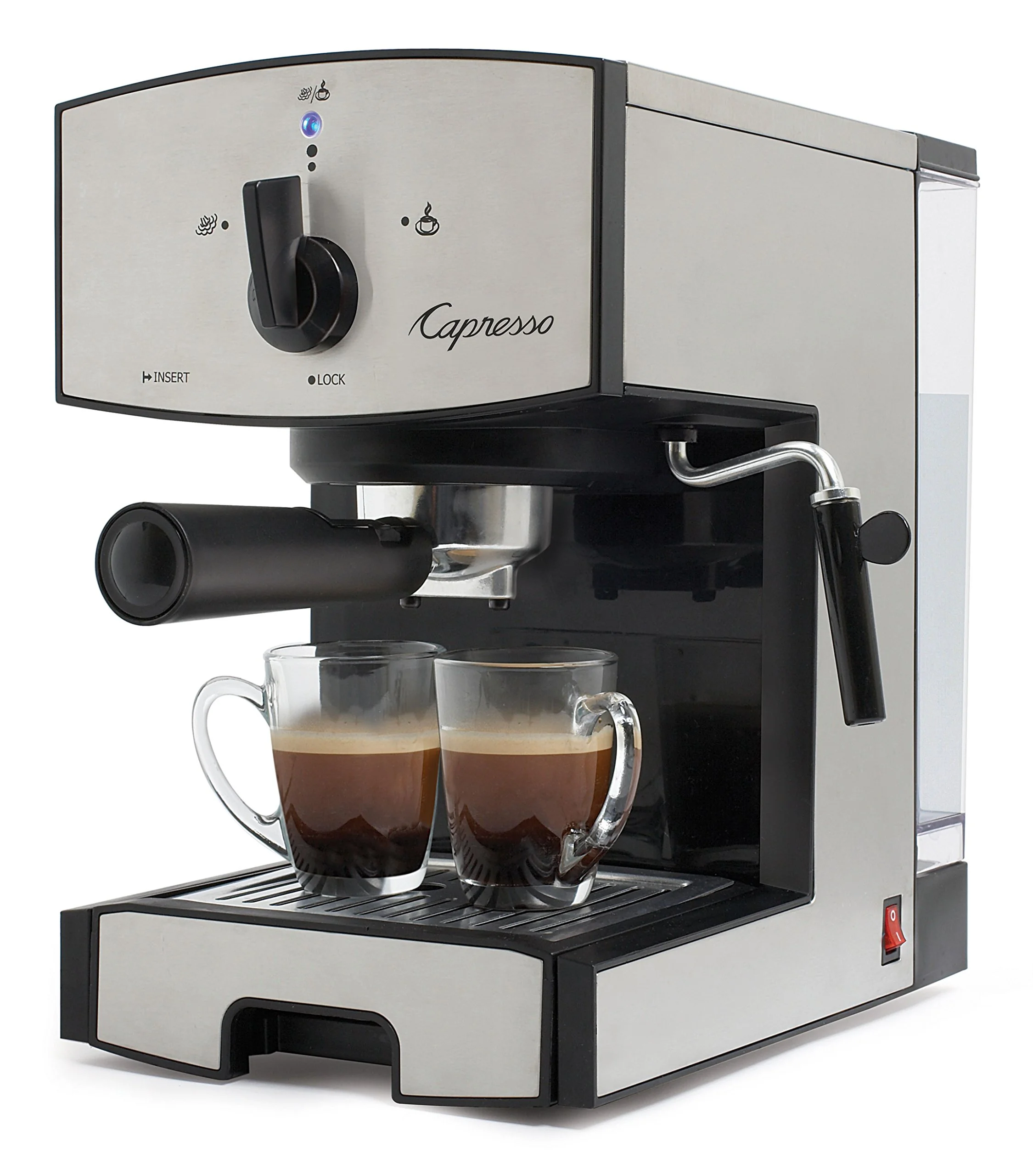 Capresso 117.05 Stainless Steel Pump Espresso and Cappuccino Machine EC50, Black/Stainless product image