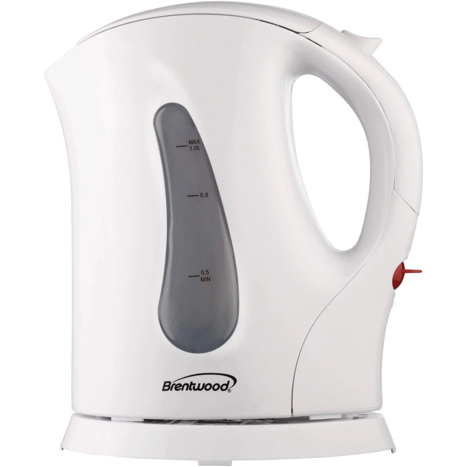 Brentwood Appliances KT-1610 Cordless Plastic Tea Kettle, 1.0-Liter, White product image