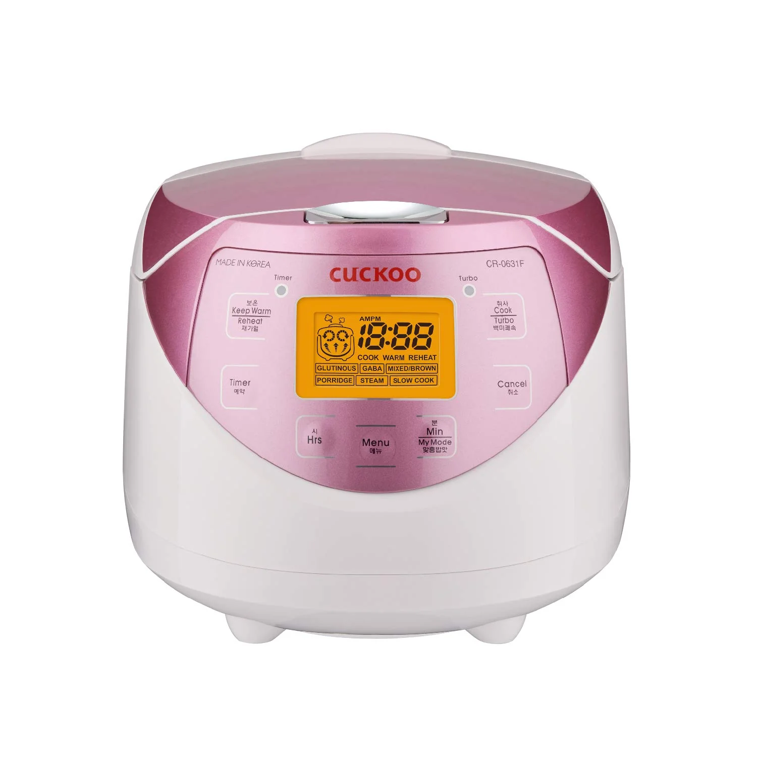 CUCKOO Micom Rice Cooker 6 Cup Uncooked / 12 Cup Cooked, Korean Fuzzy Logic Rice Cooker with Delay Timer & Keep Warm Setting, Versatile Food Steamer with Non-Stick Inner Pot, Pink CR-0631F product image