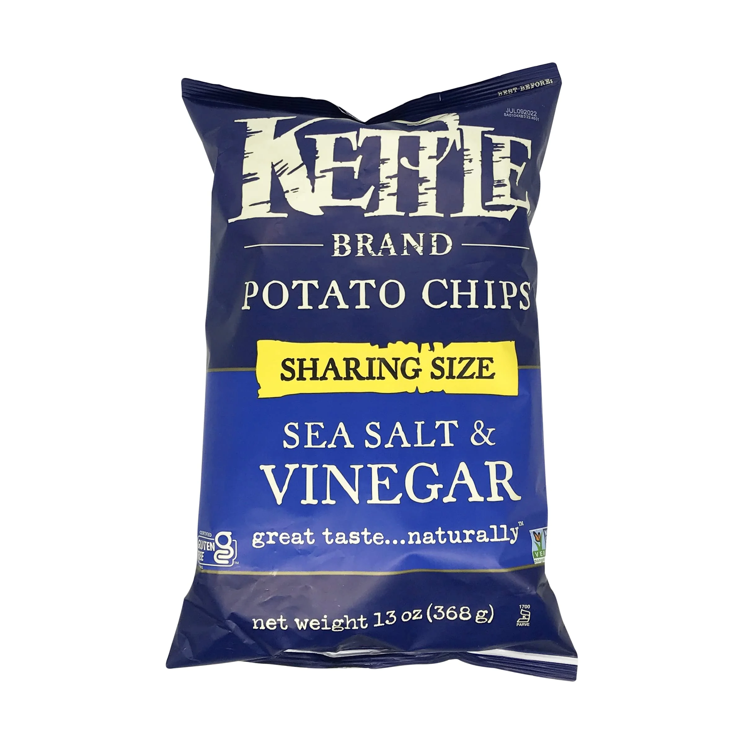 Kettle Foods Salt And Vinegar Potato Chips, 13 OZ product image