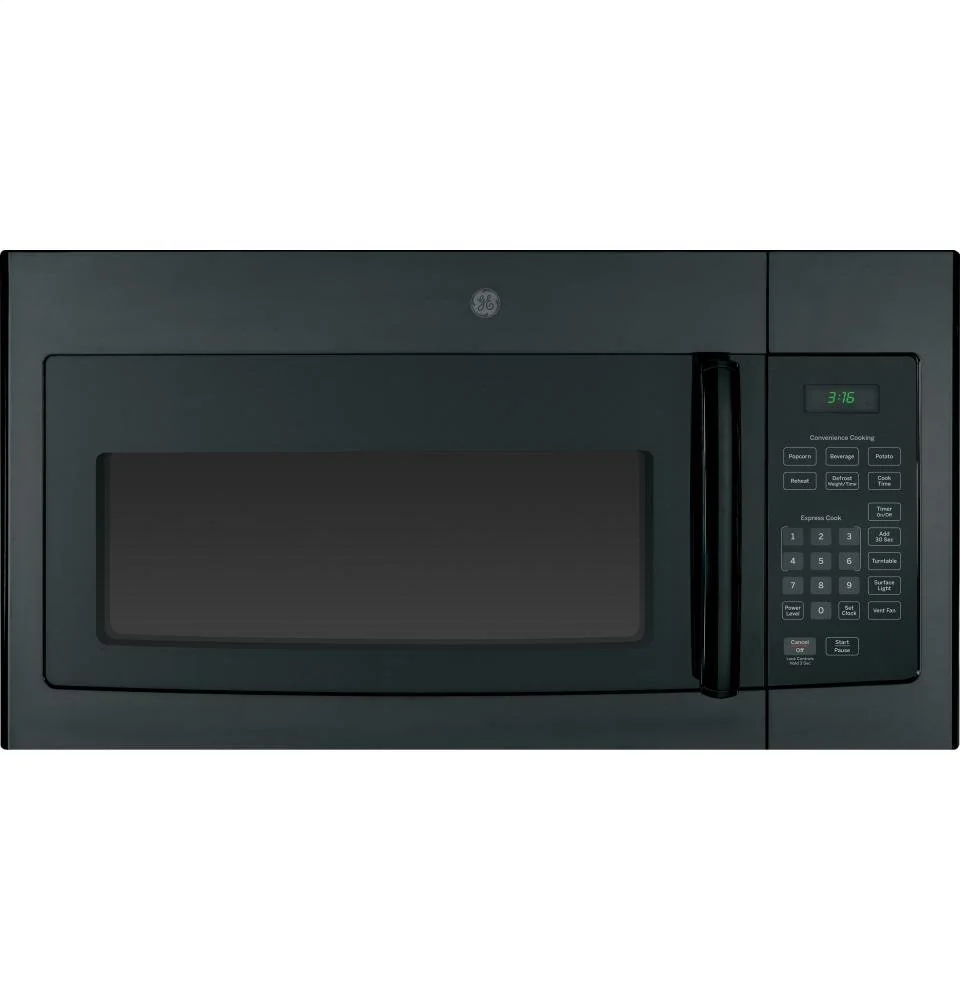 GE JVM3160DFBB 30" Over-the-Range Microwave Oven with 1.6 cu. ft. Capacity in Black product image