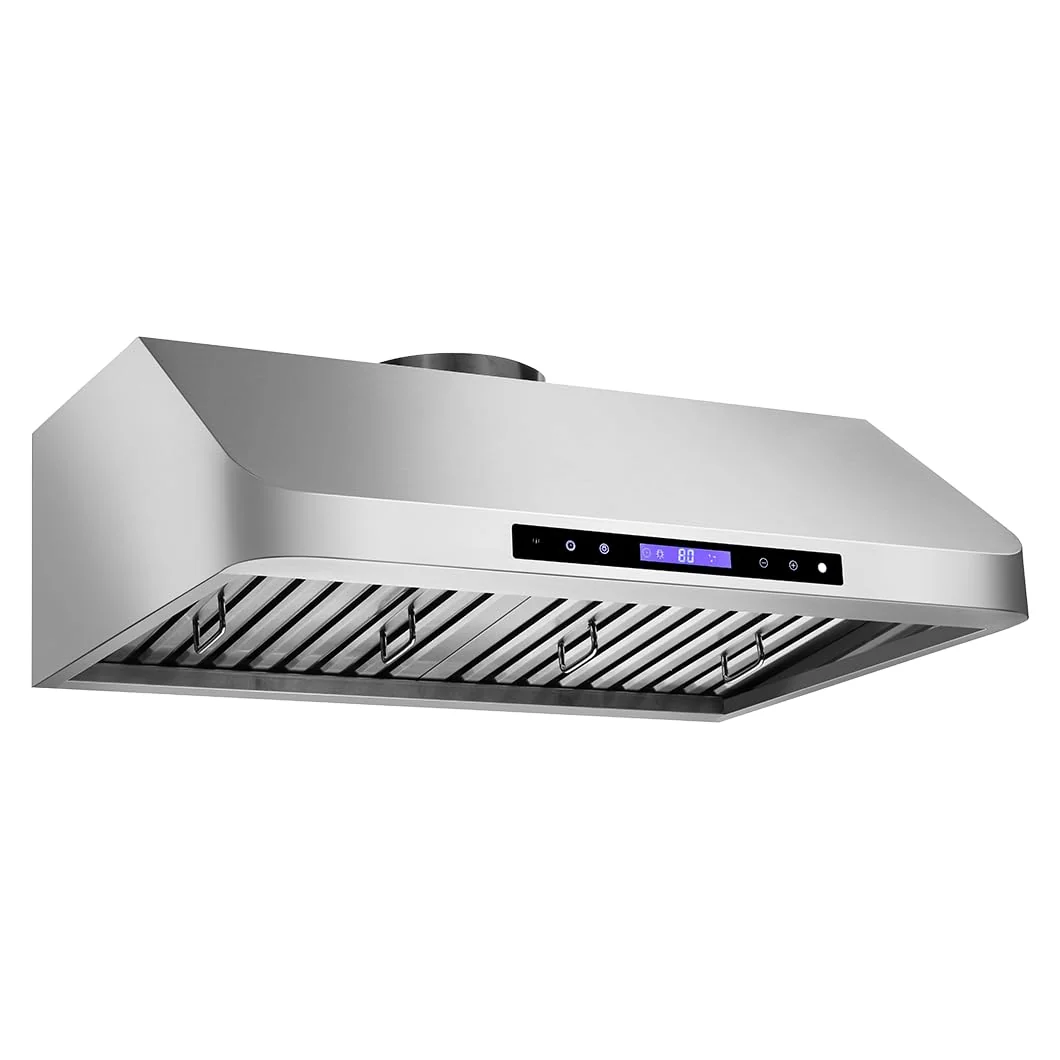 PROLINE 30-Inch Under Cabinet Range Hood, Ducted, 900 CFM, Stainless Steel, LED Lights, ULTRA-QUIET Blower Motor, 4 Speed, 3-Year Warranty, Dishwasher-Safe Filters, PLFW 115.30, Kitchen Hood. product image
