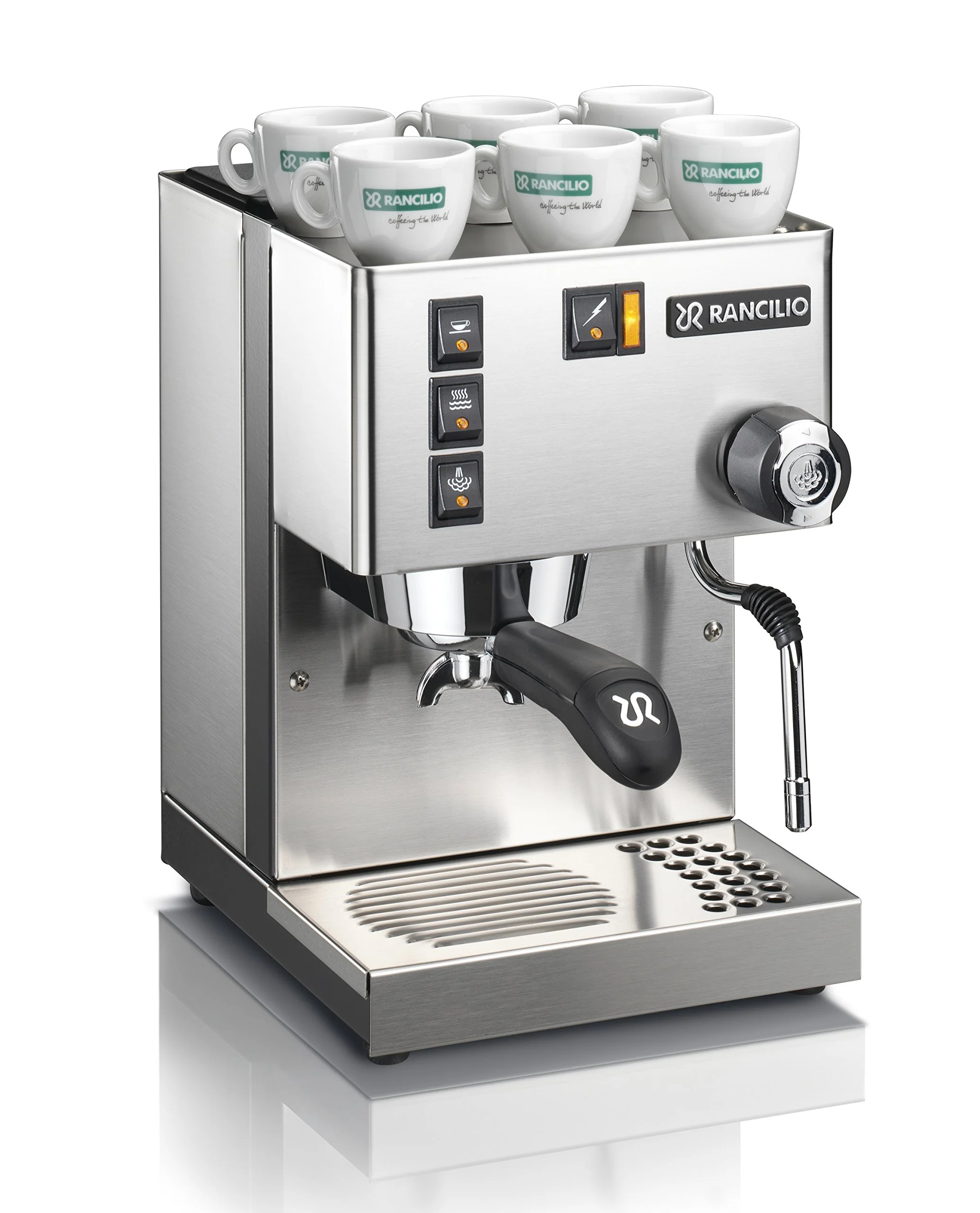 Rancilio Silvia Espresso Machinet,0.3 liters, with Iron Frame and Stainless Steel Side Panels, 11.4 by 13.4-Inch product image