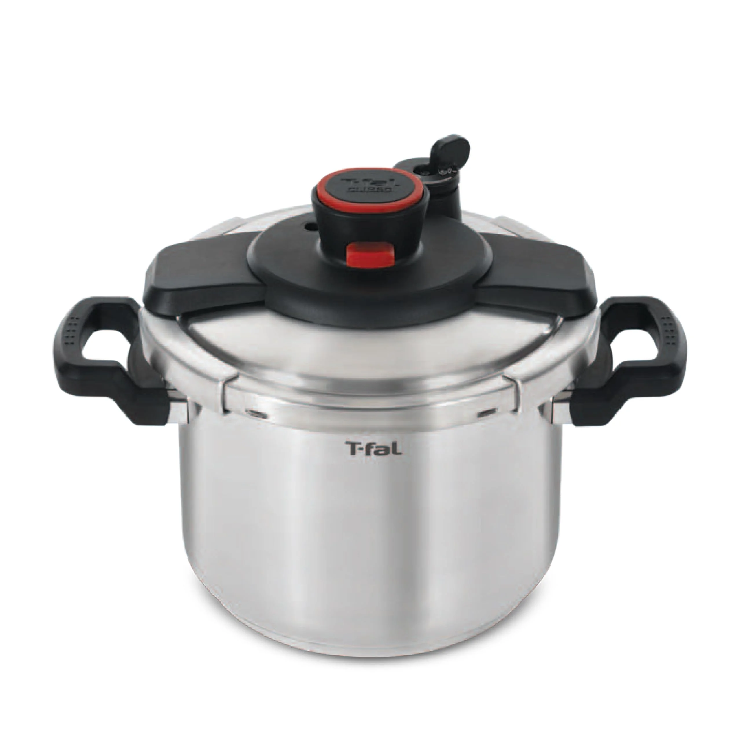 T-fal Clipso Stainless Steel Pressure Cooker, 6.3 Quart, Recipe Book, Steam Basket, Easy-Open Lid, Secure Locking System, Adjustable Pressure Valve, Induction Cookware, Pots and Pans, Kitchen, Silver product image
