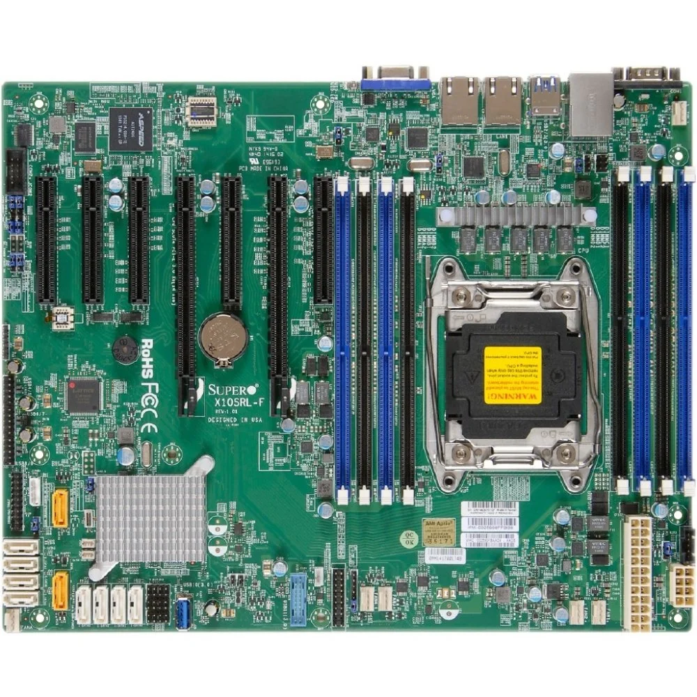 Supermicro X10SRL-F Server Motherboard - Intel C612 Chipset - Socket R3 LGA2011-3 - Retail Pack MBD-X10SRL-F-O product image