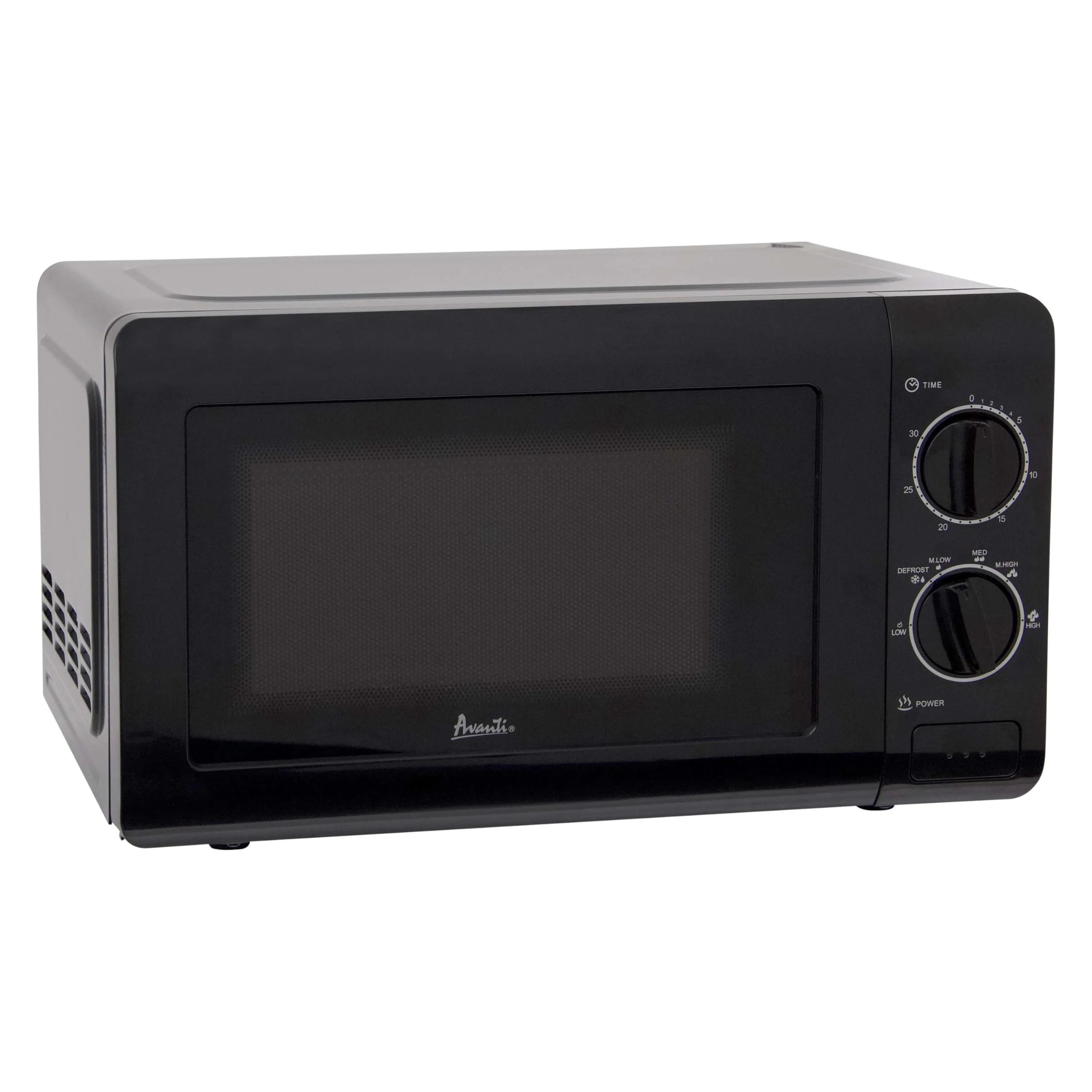 Avanti Microwave Oven 700-Watts Compact Mechanical with 5 Power Settings, Defrost, Full Range Temperature Control and Removable Glass Turntable, 0.7-Cu.Ft., Black product image
