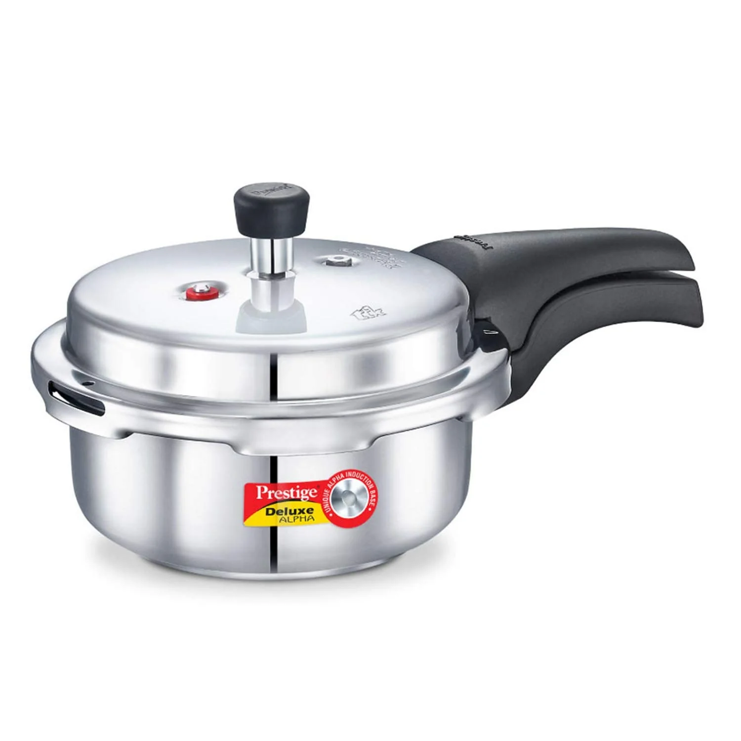 Prestige Deluxe Alpha Stainless Steel Pressure Cooker, 2 Liters/2.11 Quarts product image