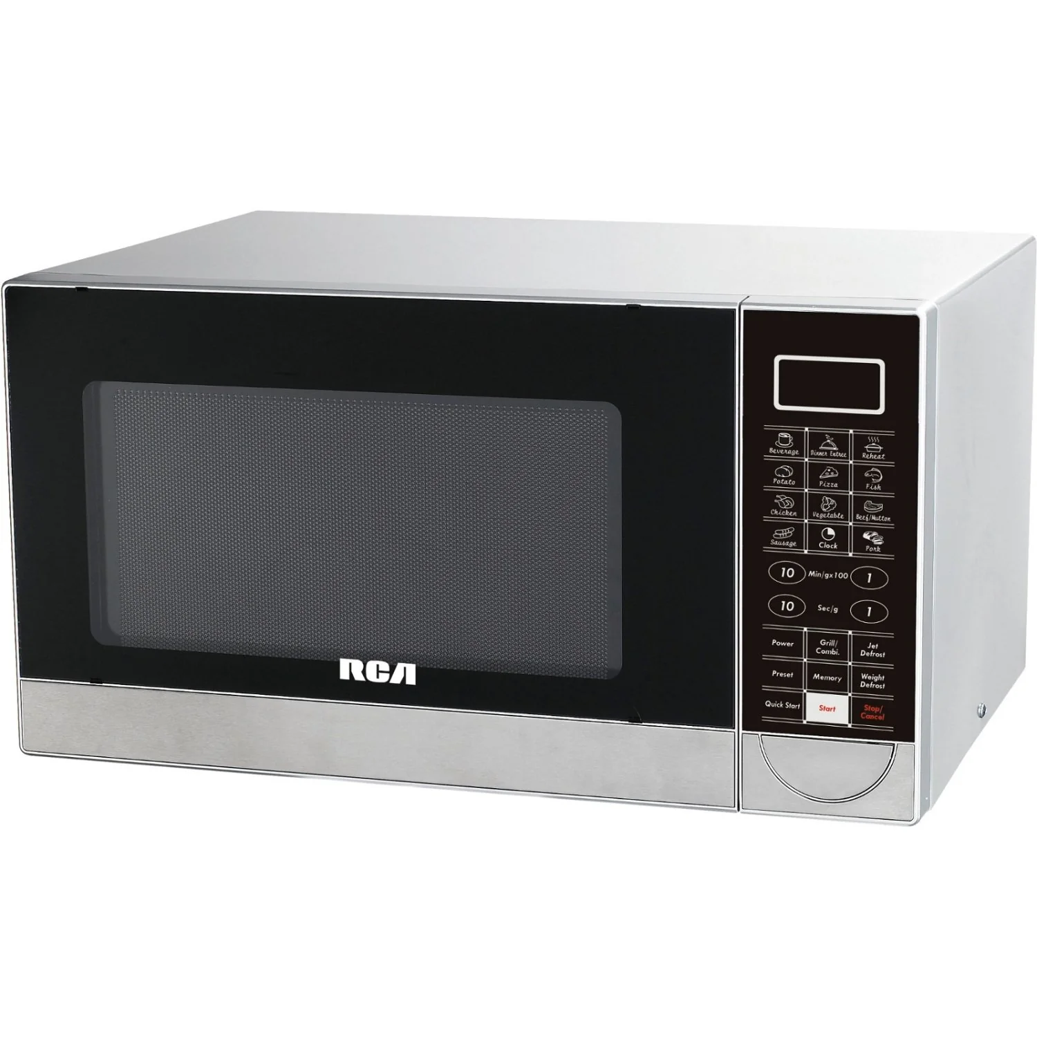 RCA RMW1182 Microwave and Grill, 1.1 Cubic Feet, Stainless Steel product image