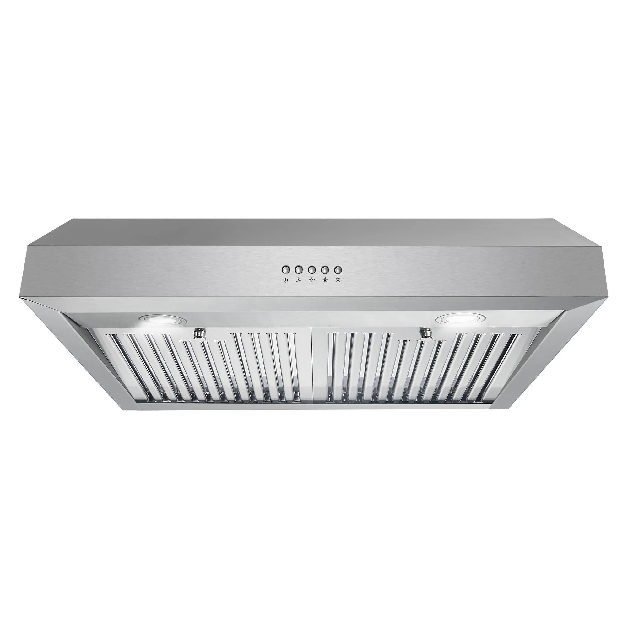 COSMO UC30 29.5 in. Ducted Under Cabinet Range Hood, Kitchen Over Stove Vent, 3-Speed Fan, Permanent Filters, LED Lights in Stainless Steel, 30 inch product image