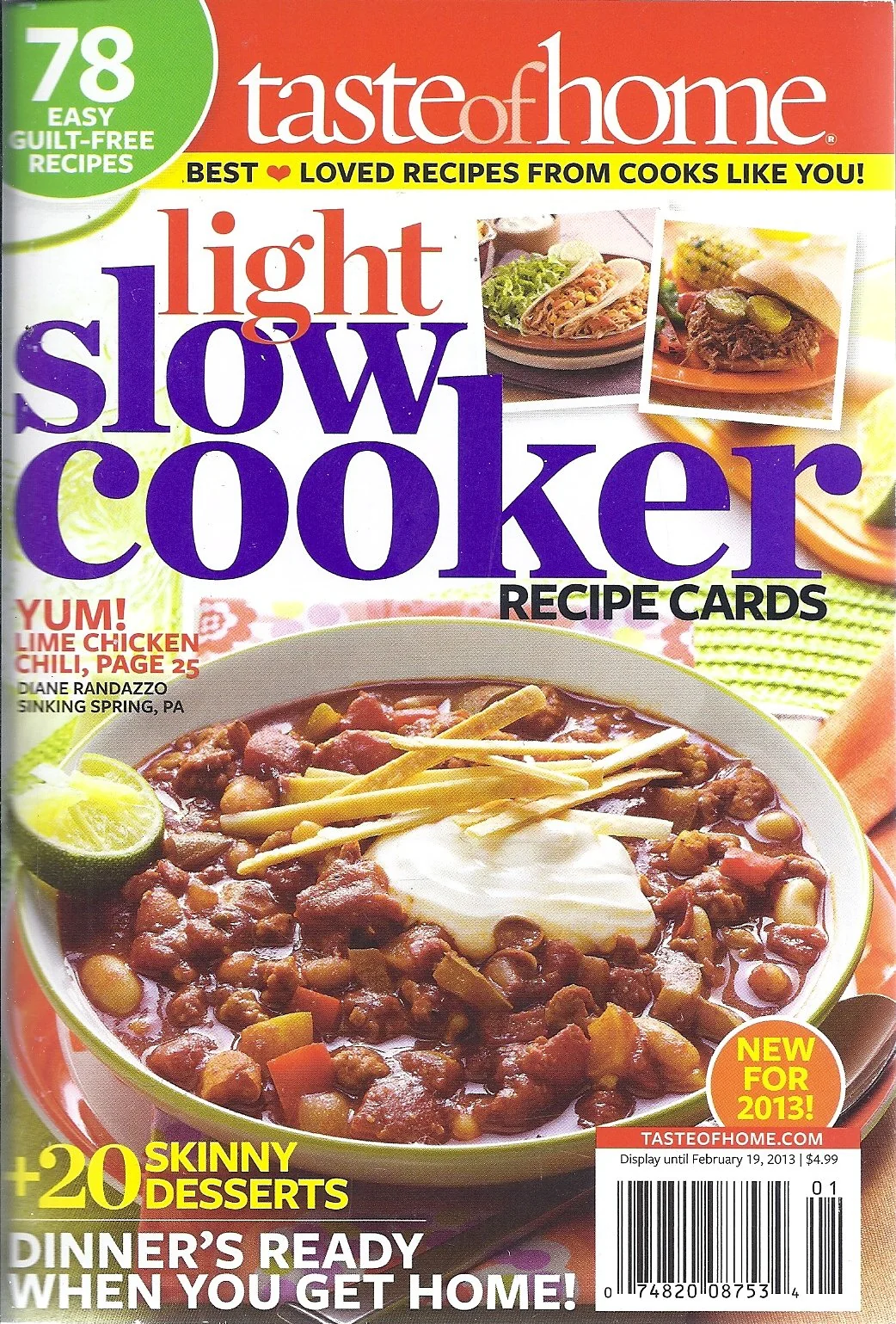 Taste of Home Light Slow Cooker Recipe Cards product image