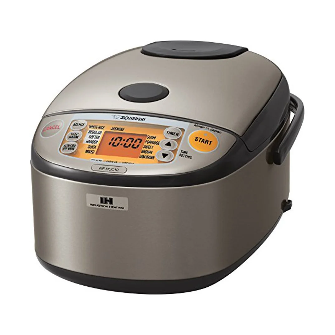 Zojirushi NP-HCC10XH Induction Heating System Rice Cooker and Warmer, 5.5-Cup, Stainless Dark Gray product image
