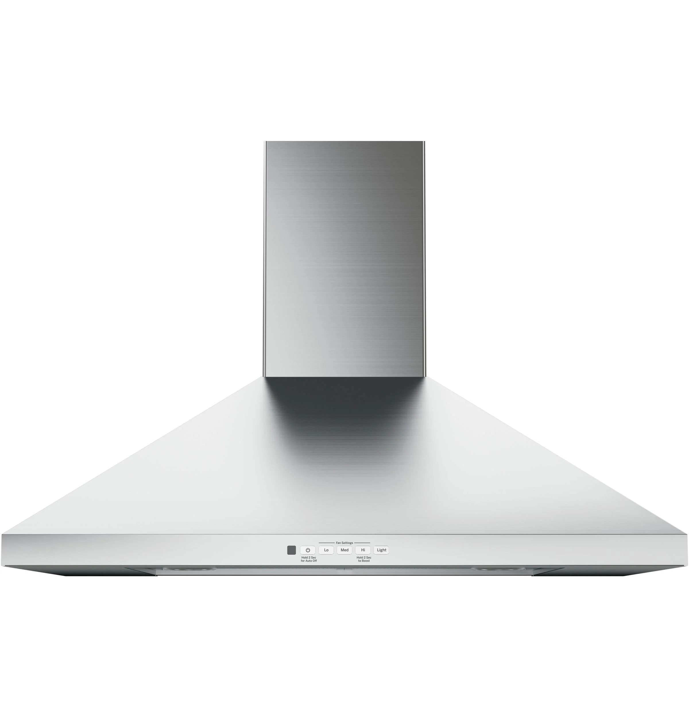 GE JVW5301SJSS Wall-Mount Pyramid Chimney Hood, Solid Black product image