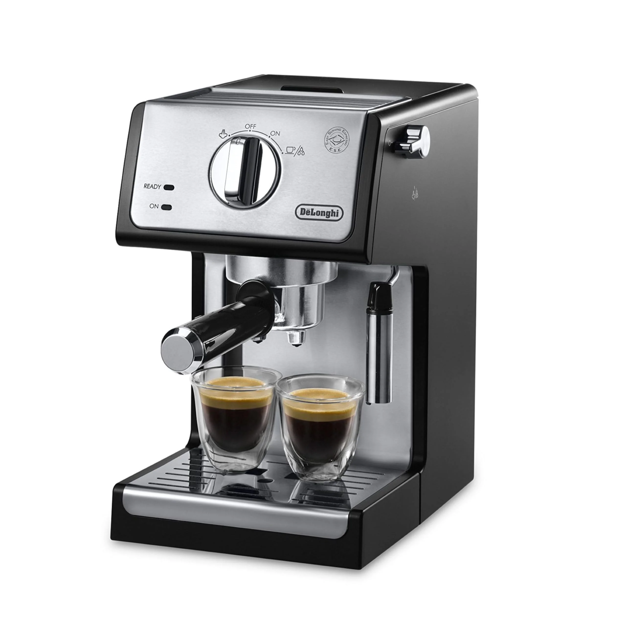 De’Longhi 15-Bar Pump Espresso Machine with Milk Frother & Temperature Control - Compact Home Barista Coffee Maker for Espresso, Latte, Cappuccino & Iced Coffee, Easy to Clean Design product image