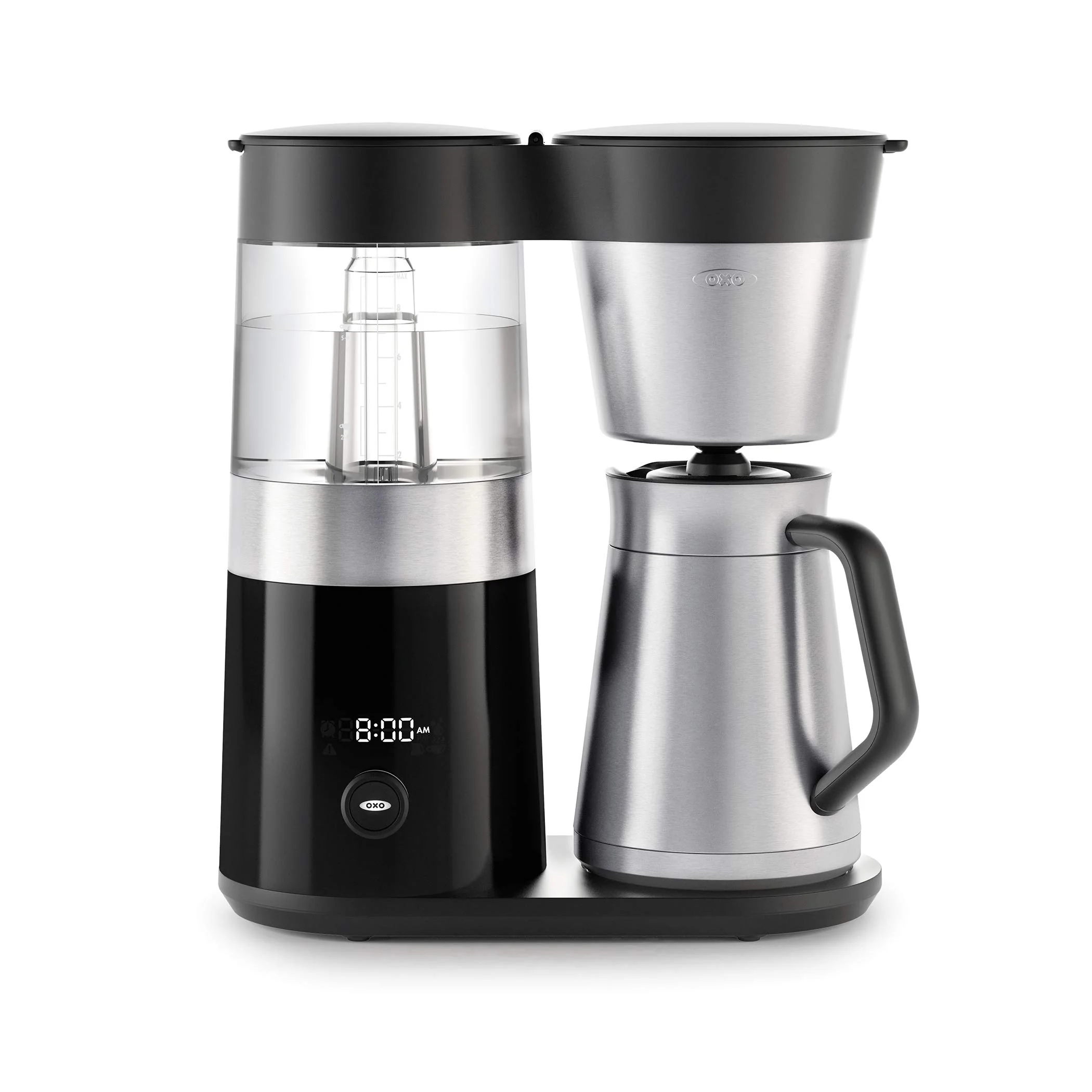 OXO Brew 9-Cup Coffee Maker – Stainless Steel, Programmable Coffee Machine with Single Serve or Full Carafe Options, SCA Certified Home Brewer product image