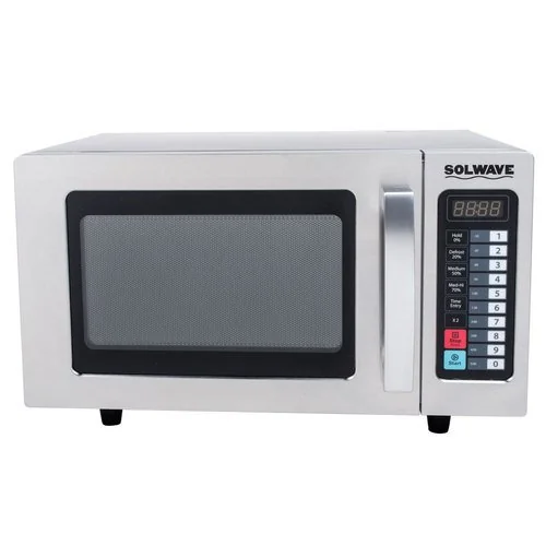 Solwave Mw1000t Stainless Steel Commercial Microwave with Push Button Controls - 120v, 1000w product image