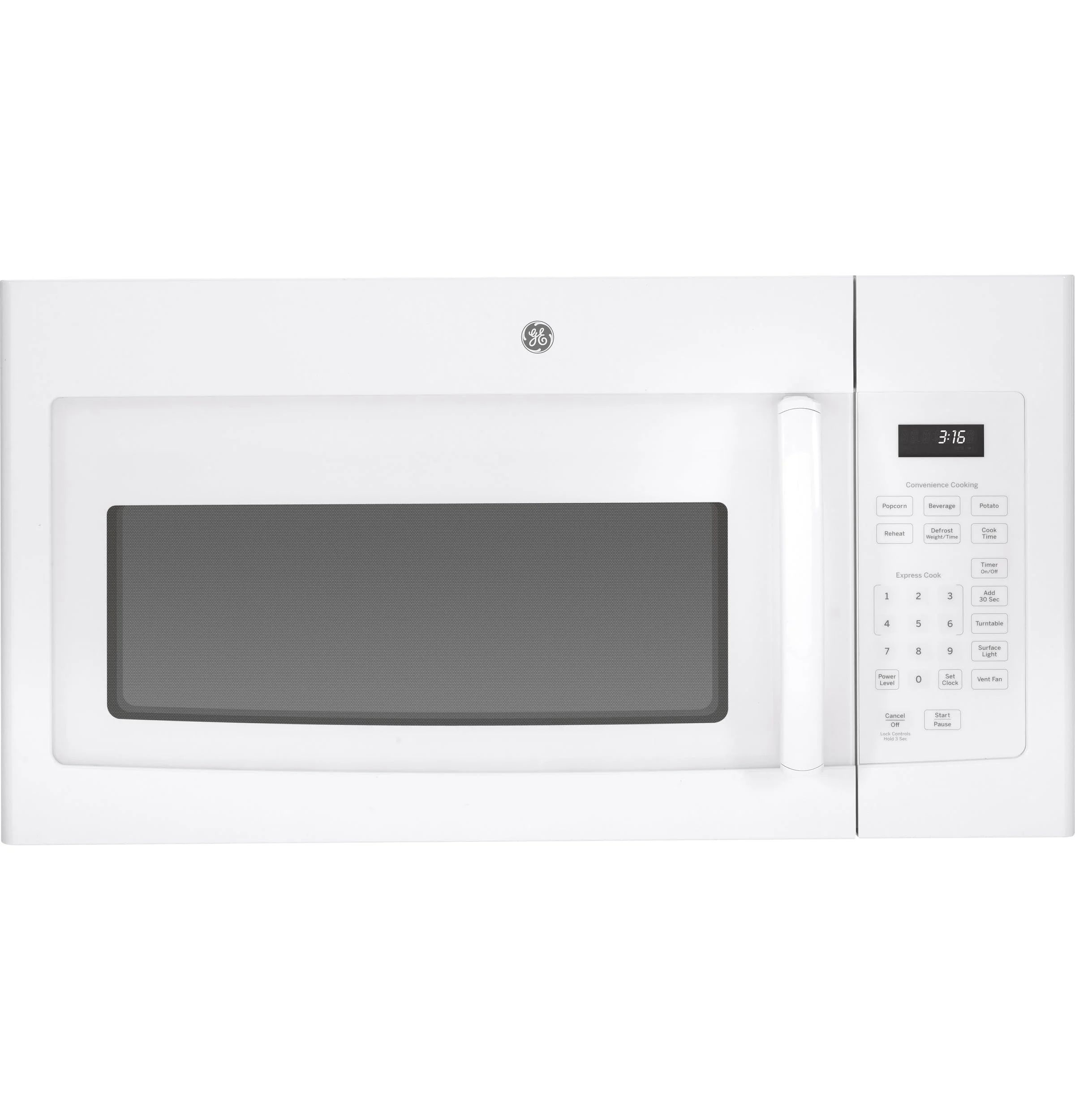 GE JVM3160DFWW 1.6 Cu. Ft. Over-the-Range Microwave Oven product image