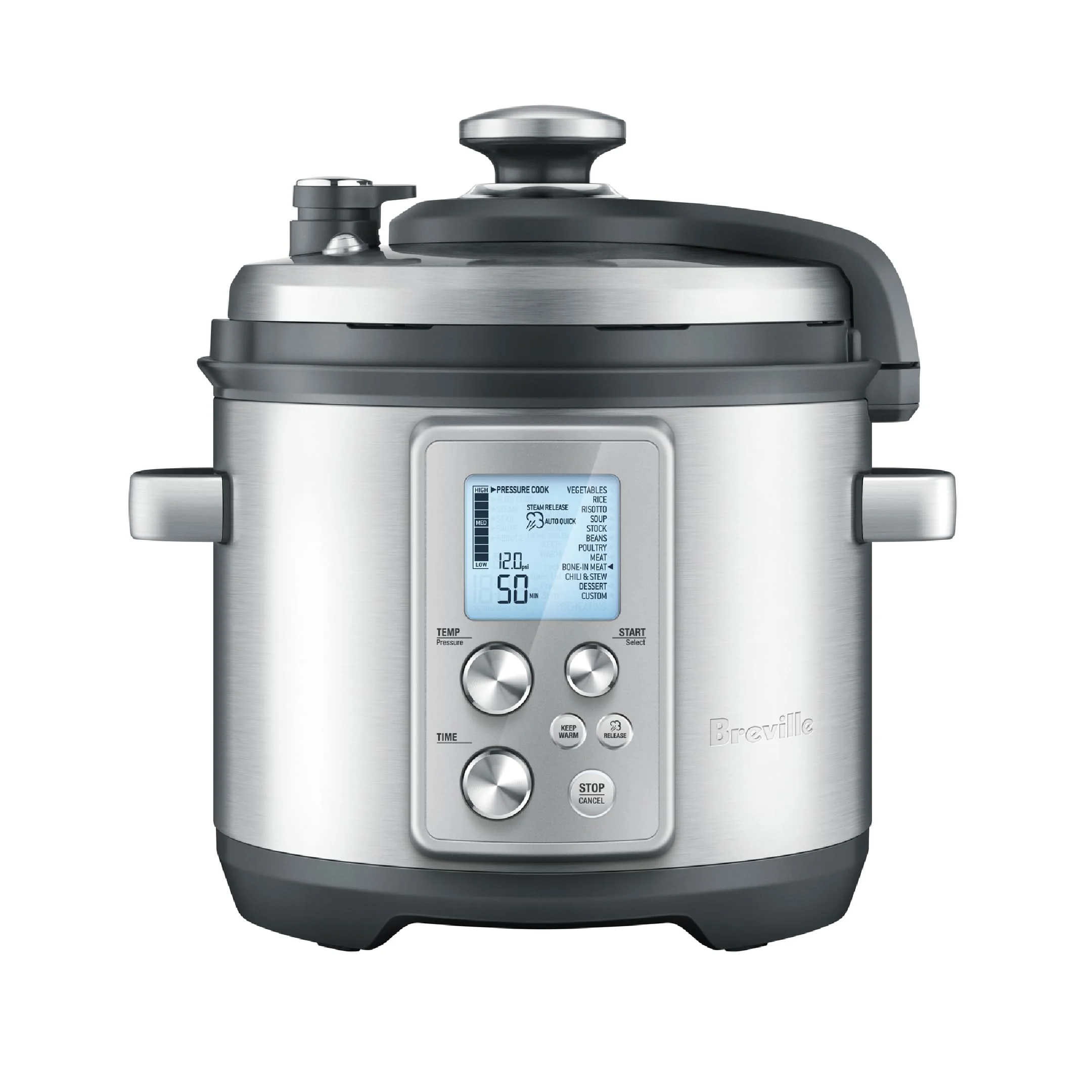 Breville Fast Slow Pro Pressure Cooker BPR700BSS, Brushed Stainless Steel product image