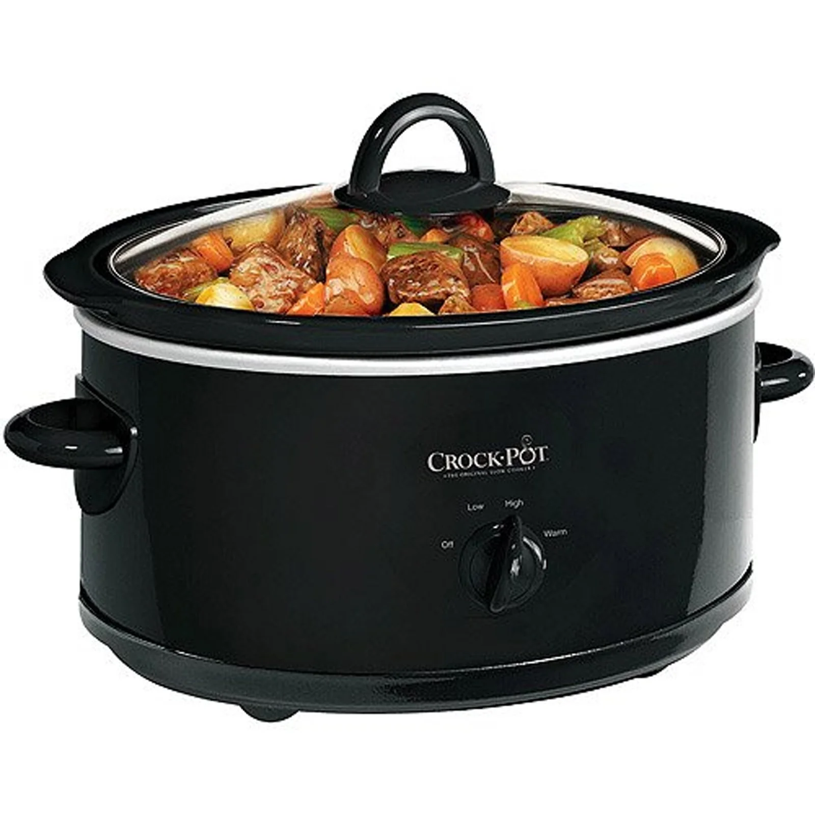 Crock Pot SCV700-B 7 Quart Black Oval Slow Cooker by Crock-Pot product image