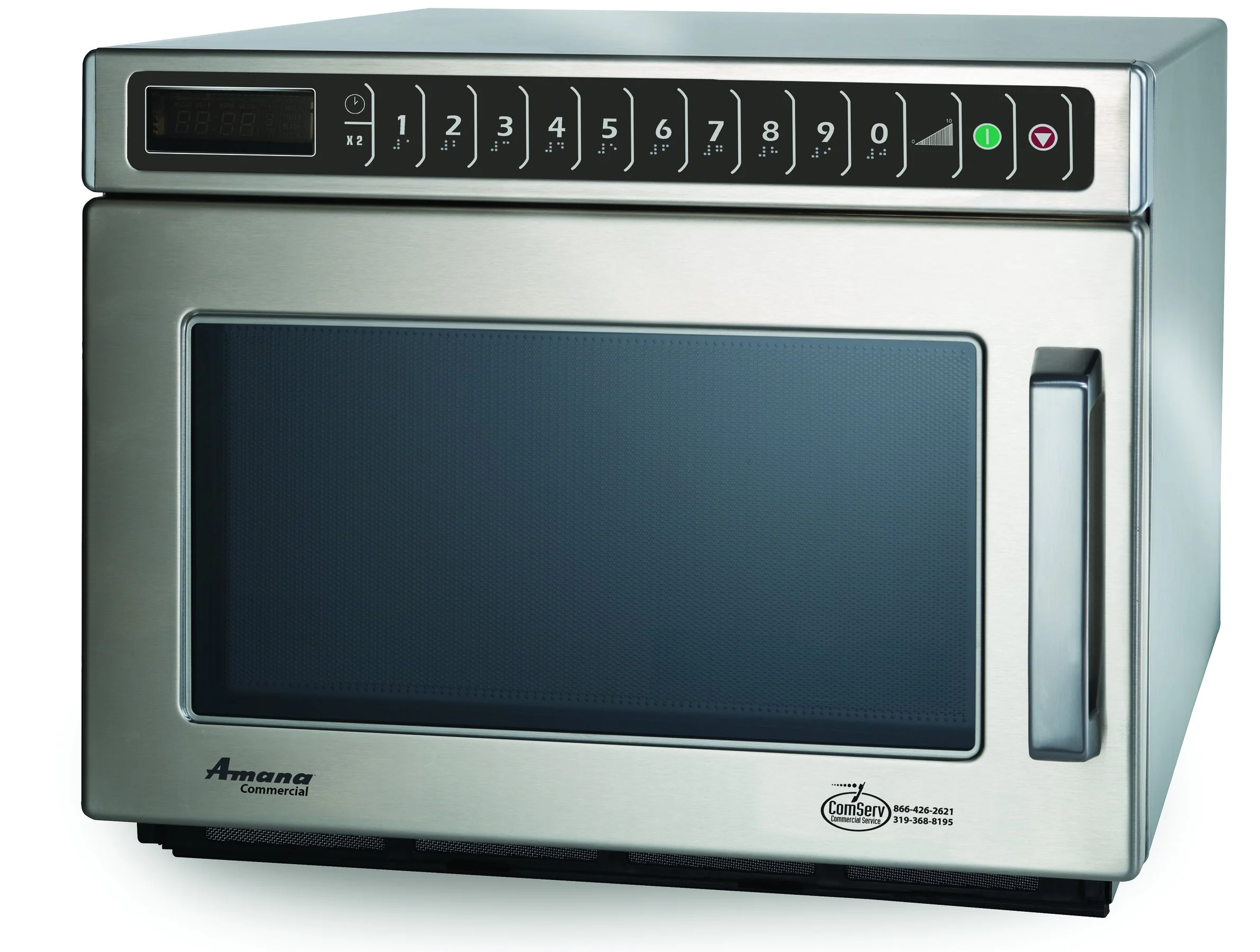 Amana Commercial HDC182 Amana Heavy Duty Compact Commercial Microwave Oven, 1800W, Stainless Steel product image
