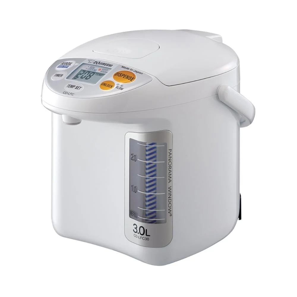 Zojirushi CD-LFC30 Panorama Window Micom Water Boiler and Warmer, 101 oz/3.0 L, White product image