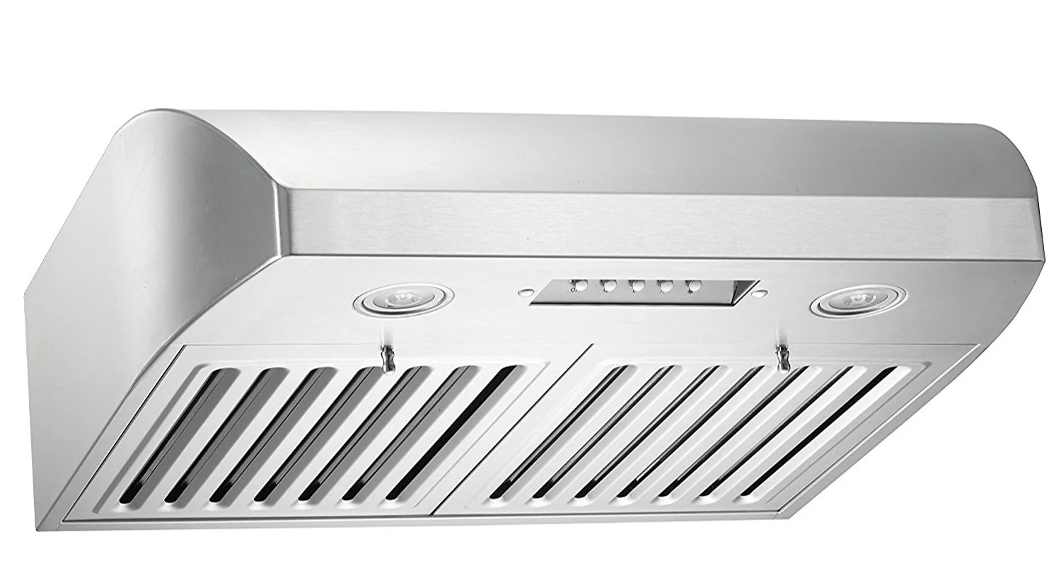 KOBE CHX2230SQB-1 Brillia 30-inch Under Cabinet Range Hood, 3-Speed, 680 CFM, LED Lights, Baffle Filters, Stainless Steel product image