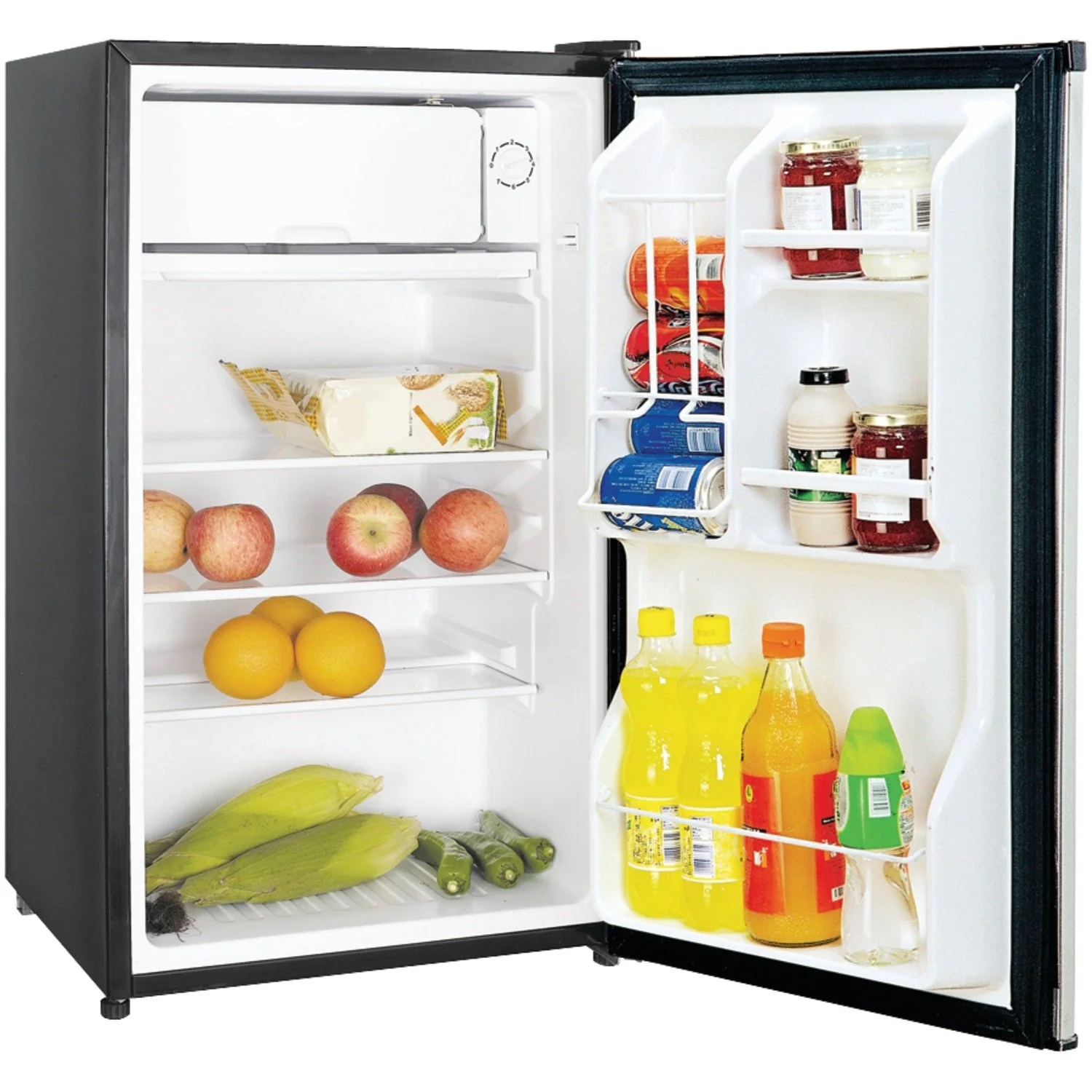 Magic Chef MCBR350S2 3.5 Cubic-Ft Refrigerator Stainless Look product image
