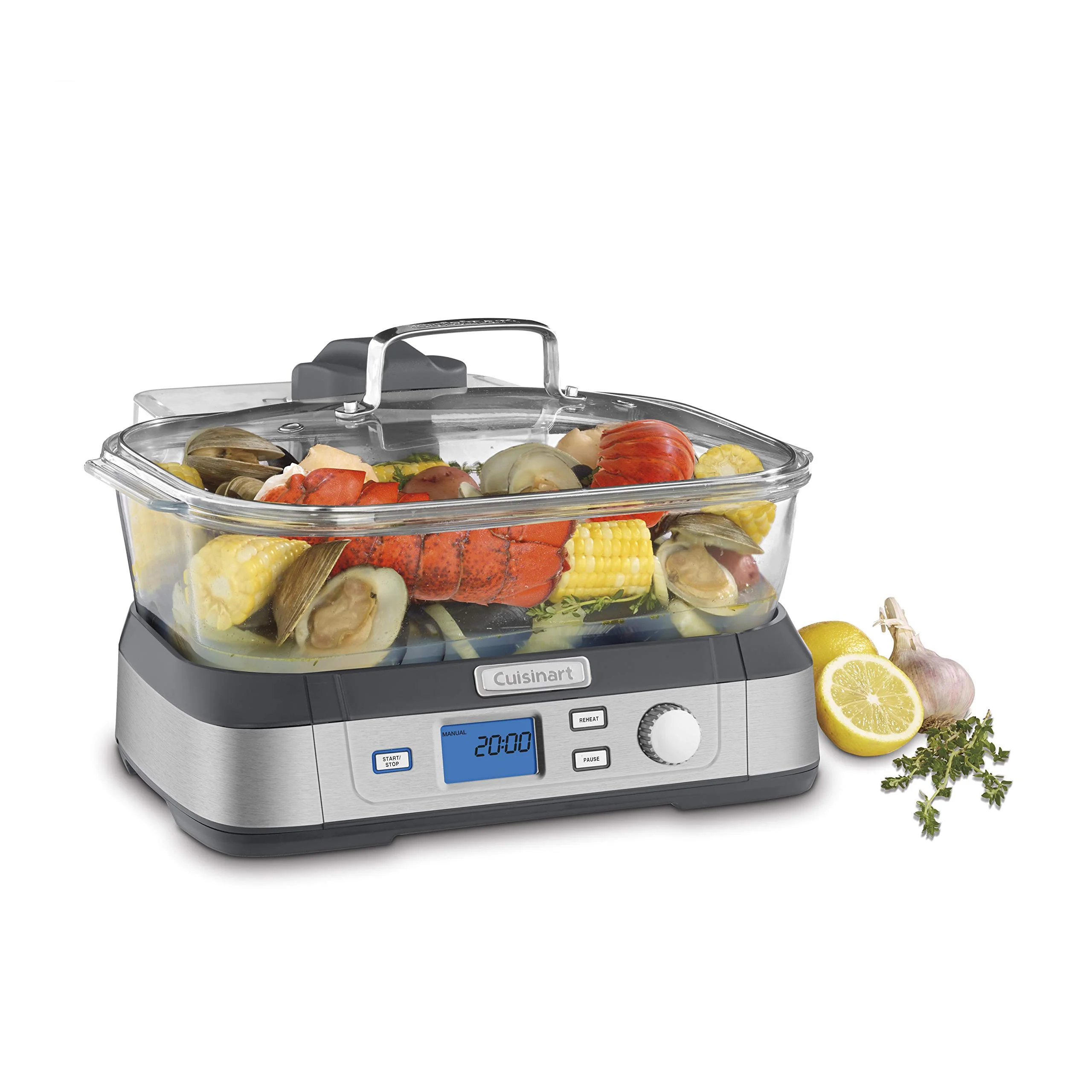 Digital Glass Food Steamer for Cooking
