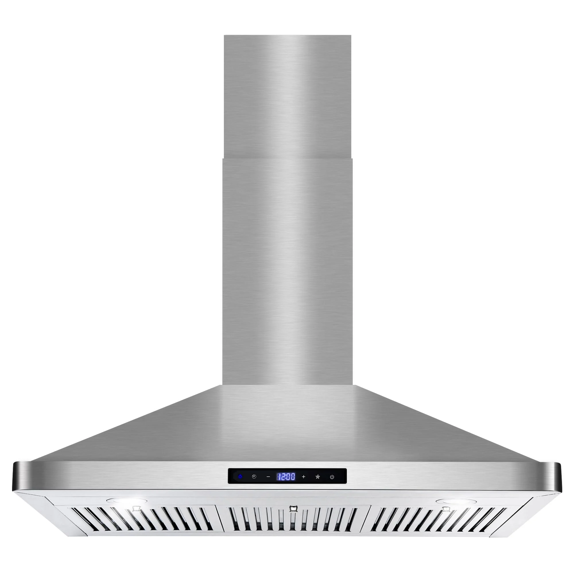 COSMO COS-63190S 36 in. Vista Collection 380 CFM Ducted Wall Mount Range Hood, Touch Controls, LED Lights, Stainless Steel product image