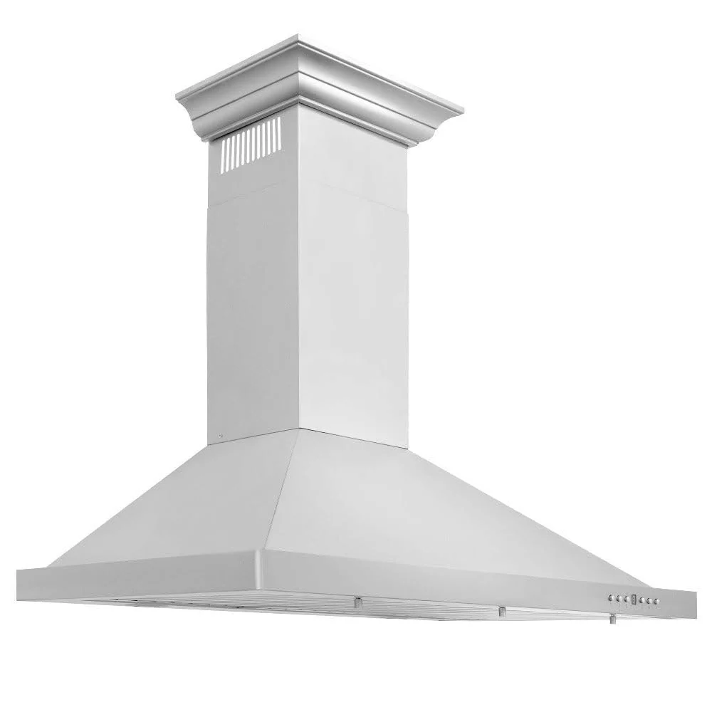 Z Line KBCRN-48 Z Line 760 CFM Wall Mount Range Hood with Crown Molding, 48", Stainless Steel product image