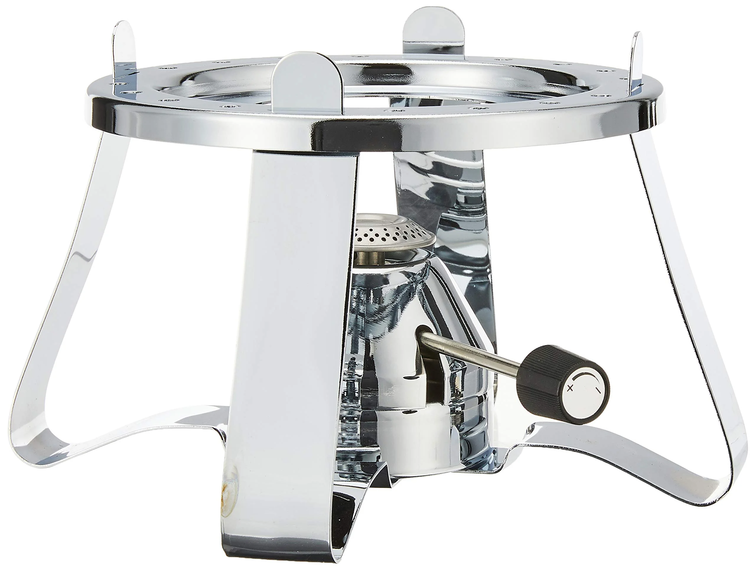 BODUM K11423-16 Pebo Stove with Built-in Gas Reserve Silver Stainless Steel 21.9 x 21.9 x 13.3cm product image