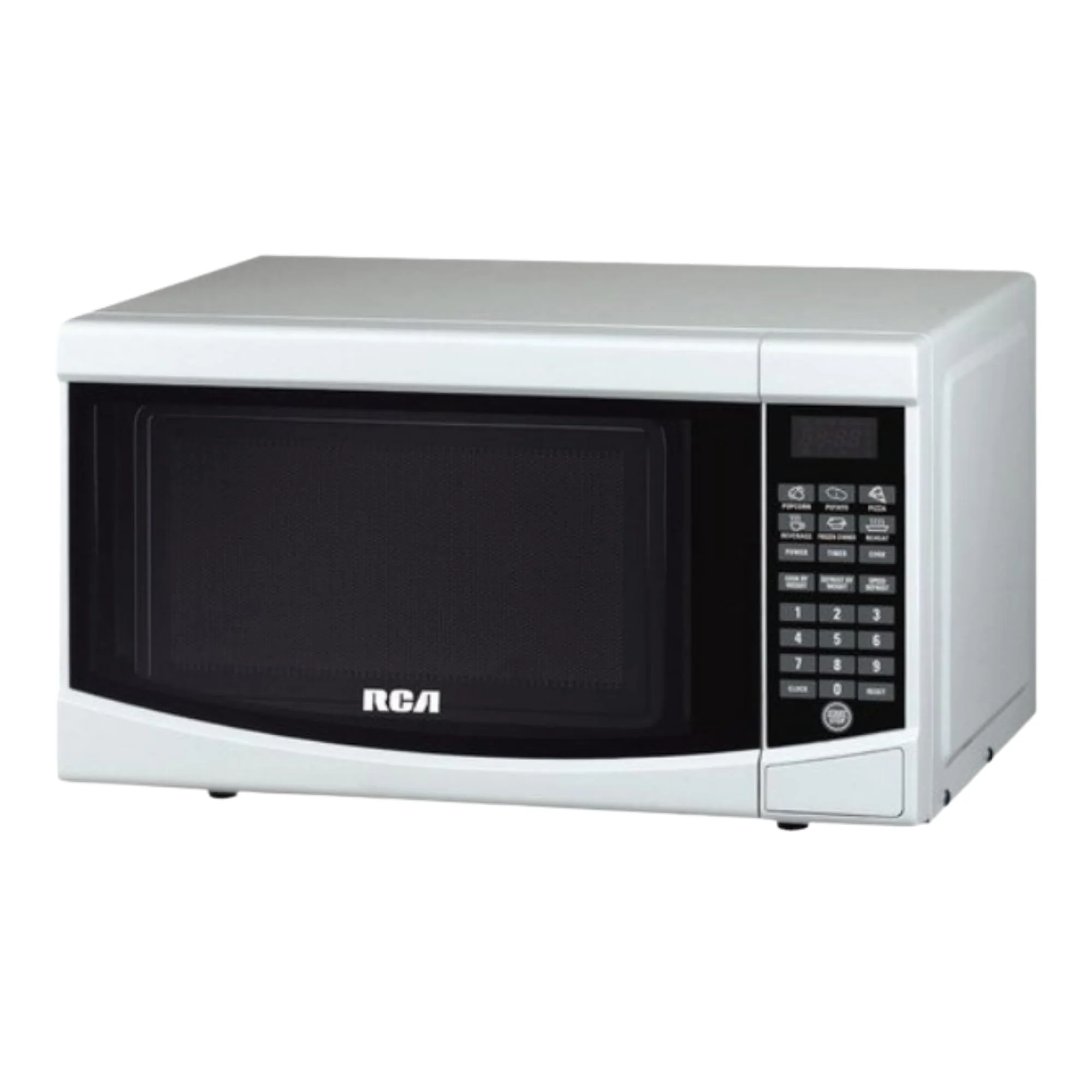 RCA .7 Cubic Foot Microwave Oven White - Easy to Clean Compact Countertop Microwave With Child Lock & LED Lighting | The Perfect Kitchen Cooker For Any Apartment, Dorm, Small Room, or Office Space product image