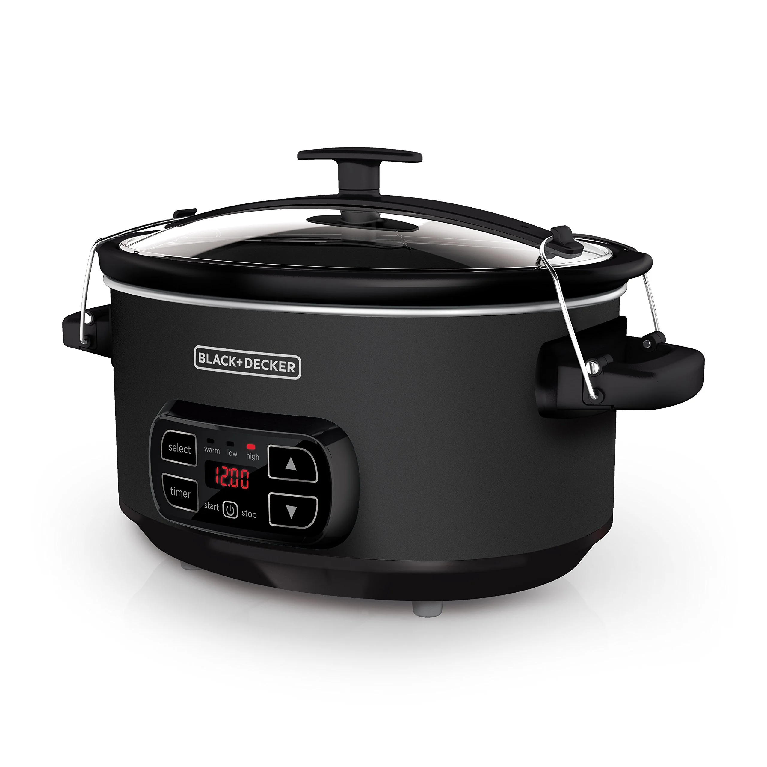 BLACK+DECKER 7-Quart Slow Cooker, SCD4007, Chalkboard Exterior, Locking Lid, 3 Heat Settings, Removable Stoneware Crock product image