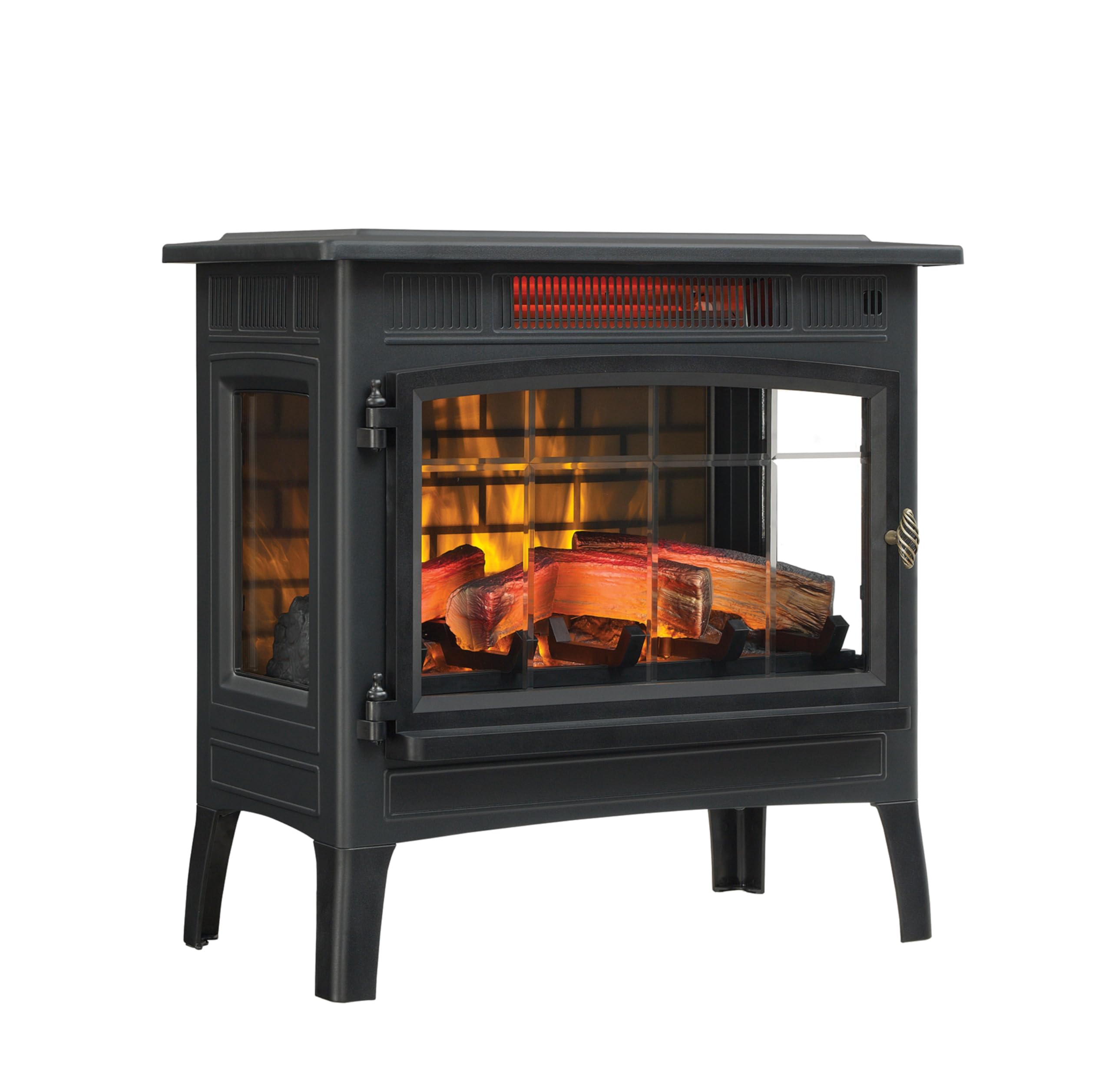 duraflame Freestanding Electric Fireplace Stove Heater with 3D Flame Effect for 1,000 Sq. Ft. Room, Black product image